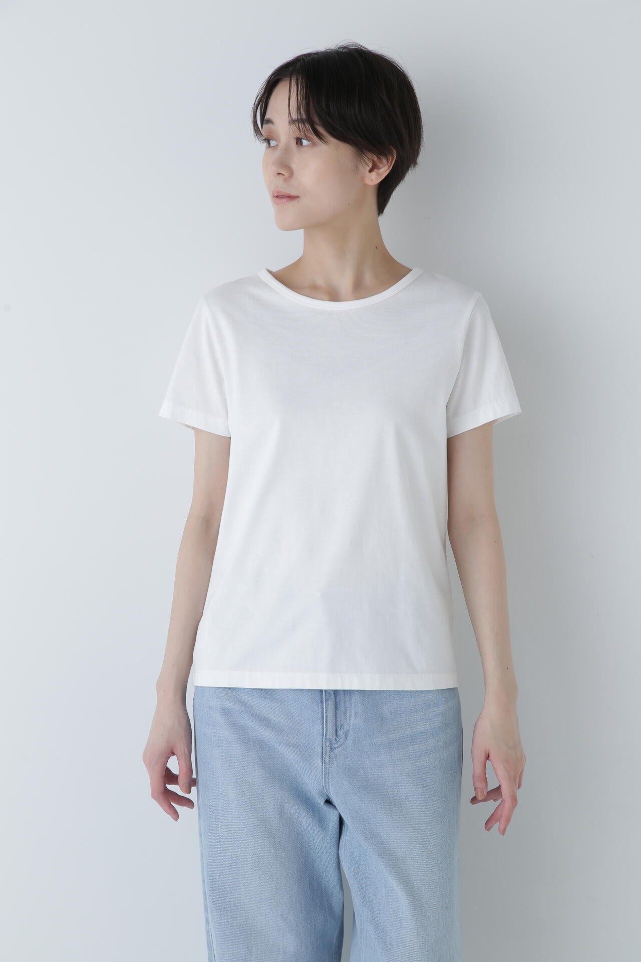 オーガニック綿天竺半袖Tシャツ