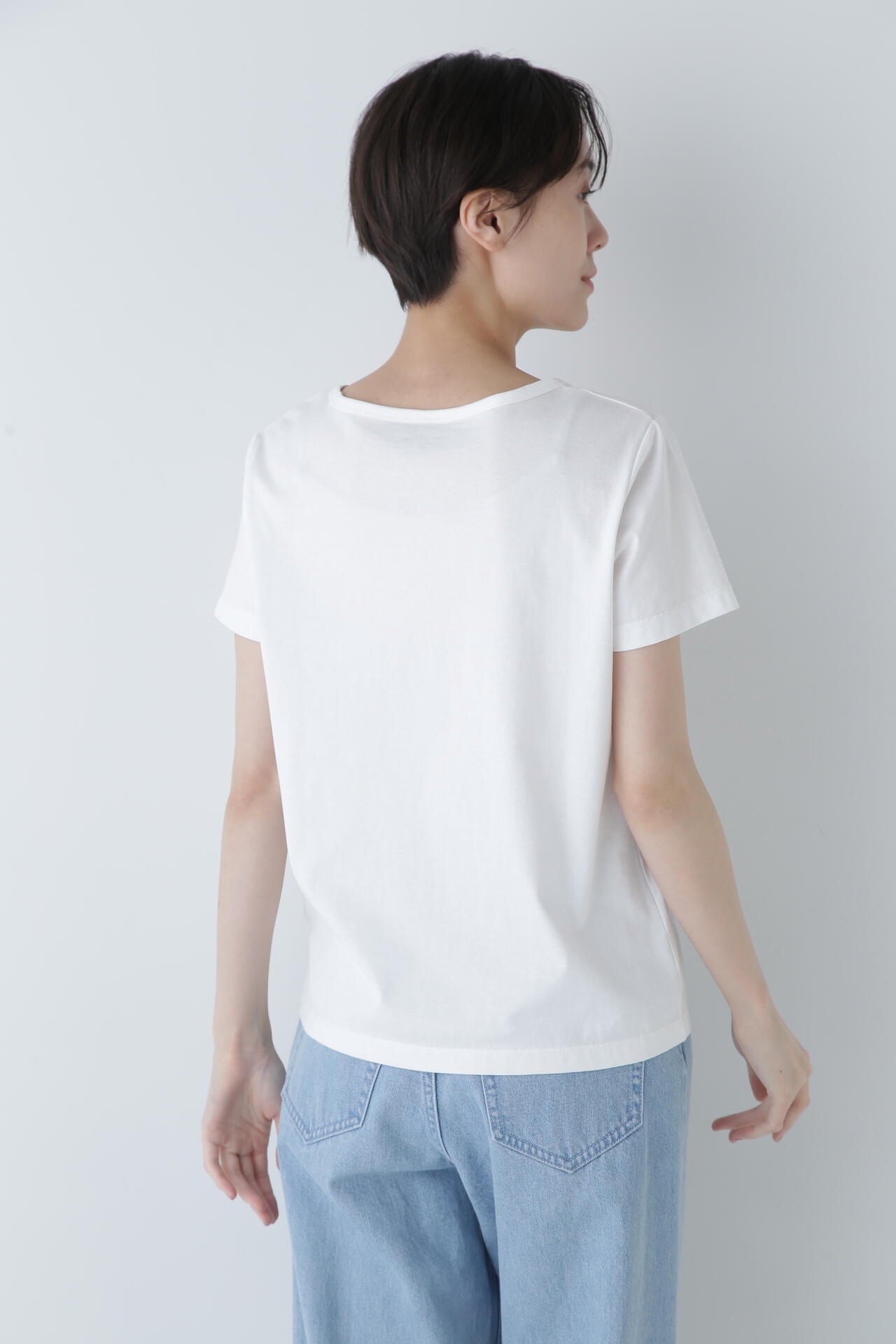オーガニック綿天竺半袖Tシャツ