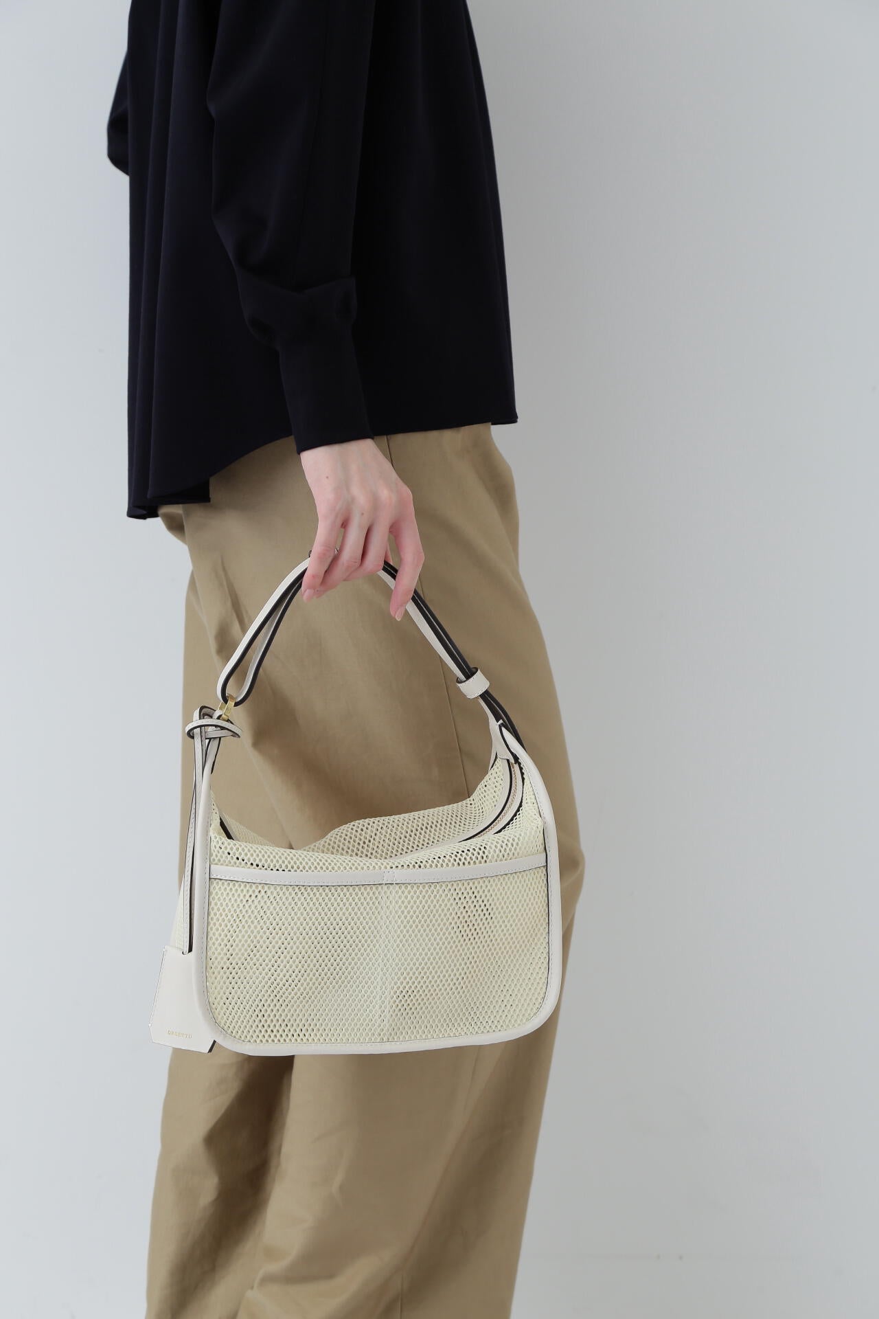 【ORSETTO】ナイロンメッシュバッグ