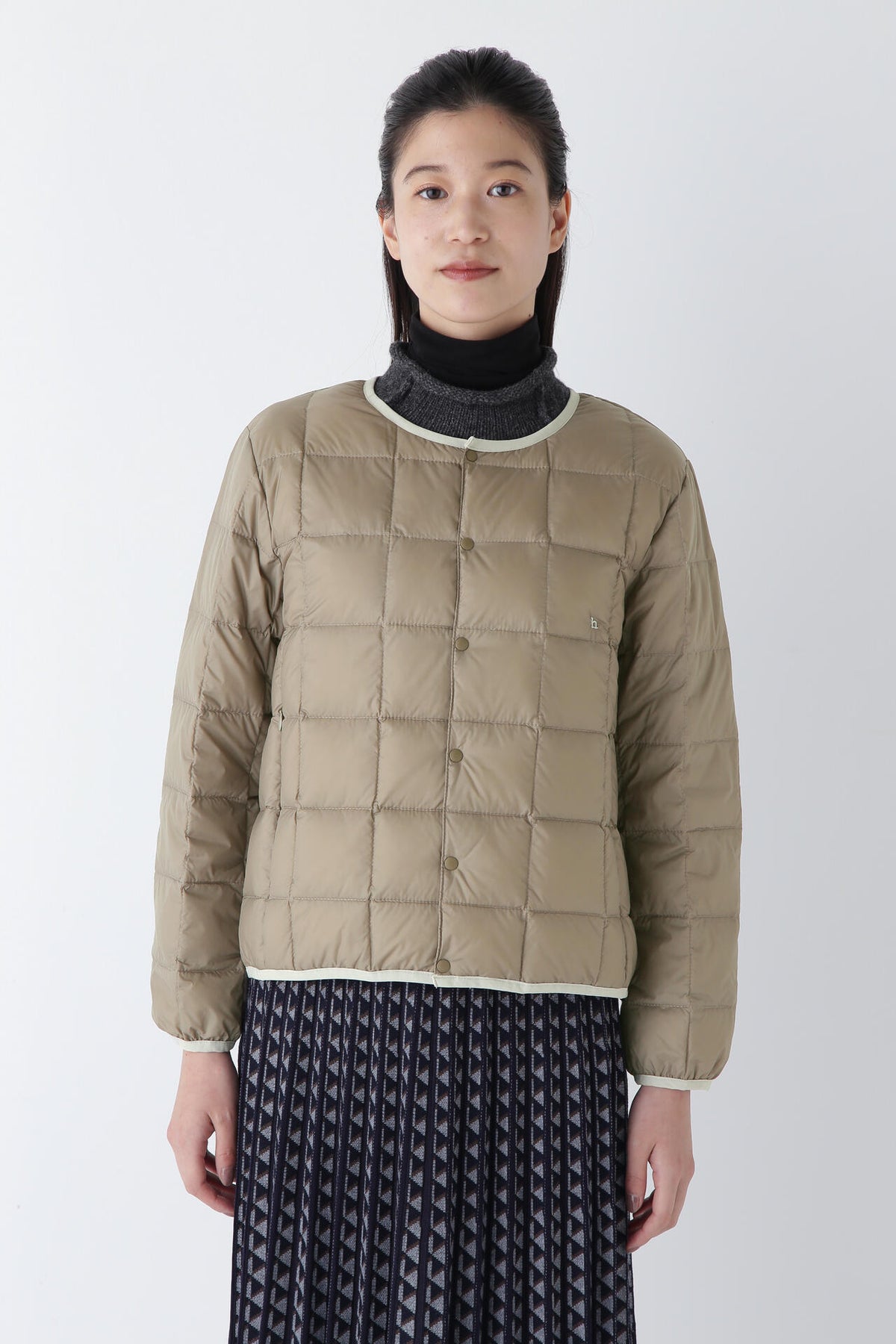 【WEB・一部店舗限定サイズ】TAION×hwコラボ クルーネックボタンダウンジャケット