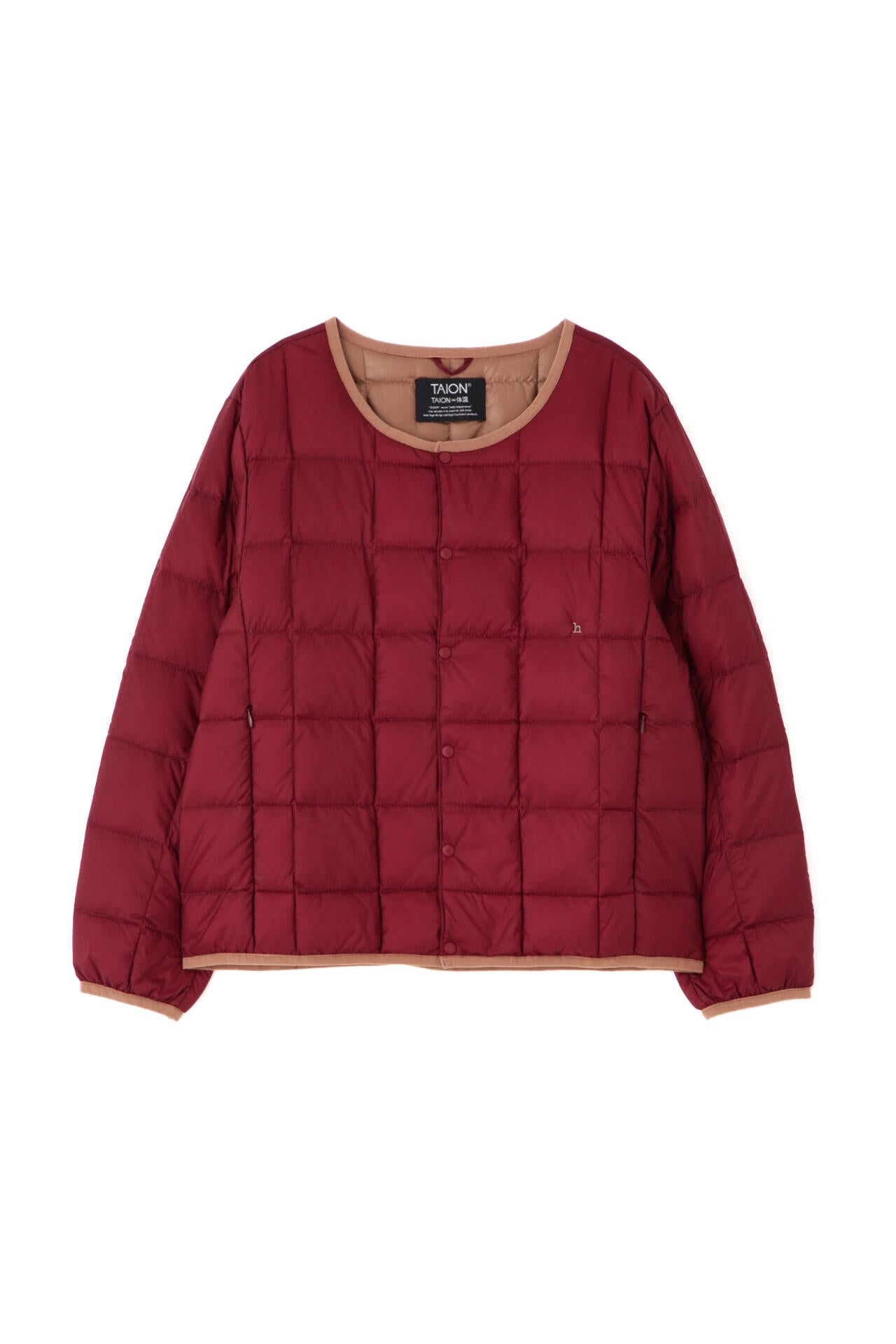 【WEB・一部店舗限定サイズ】TAION×hwコラボ クルーネックボタンダウンジャケット