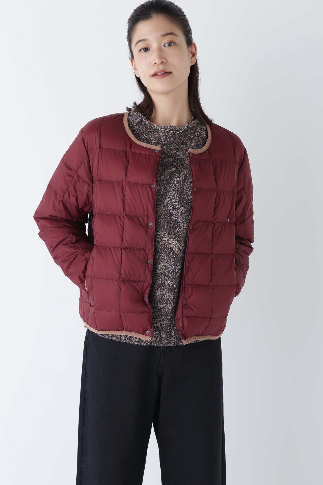 【WEB・一部店舗限定サイズ】TAION×hwコラボ クルーネックボタンダウンジャケット