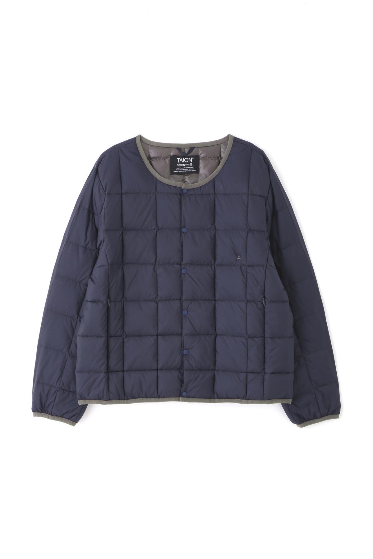 【WEB・一部店舗限定サイズ】TAION×hwコラボ クルーネックボタンダウンジャケット
