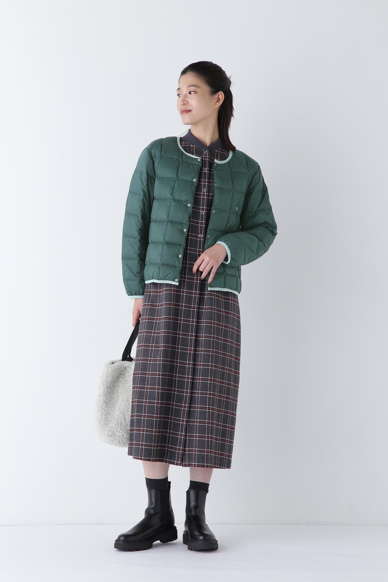 【WEB・一部店舗限定サイズ】TAION×hwコラボ クルーネックボタンダウンジャケット
