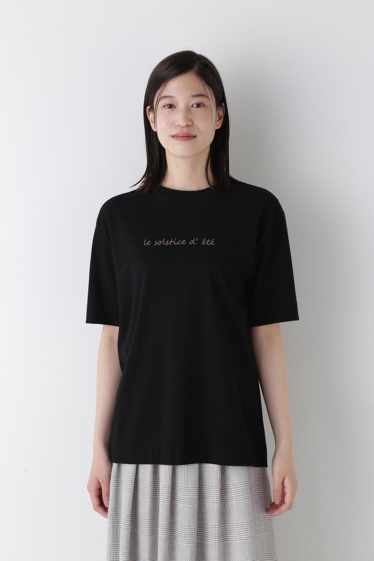 メッセージロゴプリントTシャツ