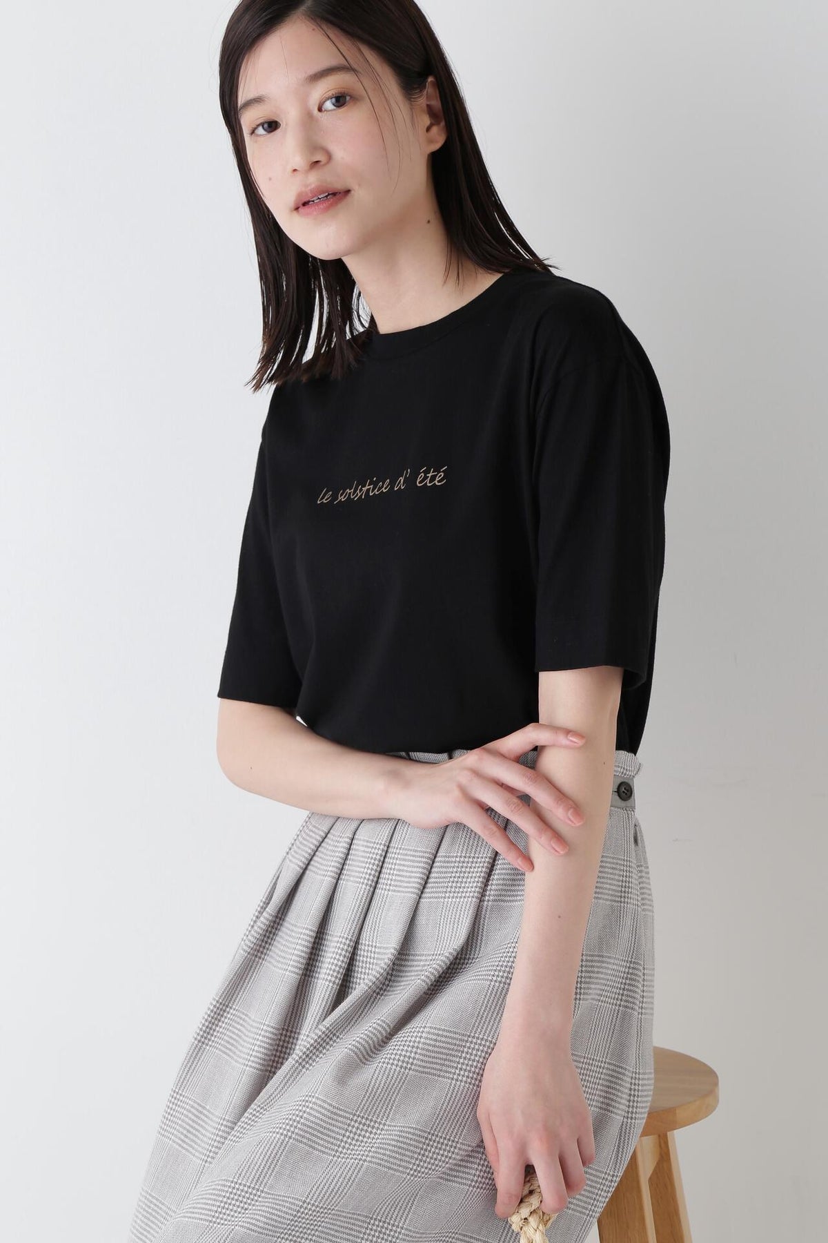 メッセージロゴプリントTシャツ