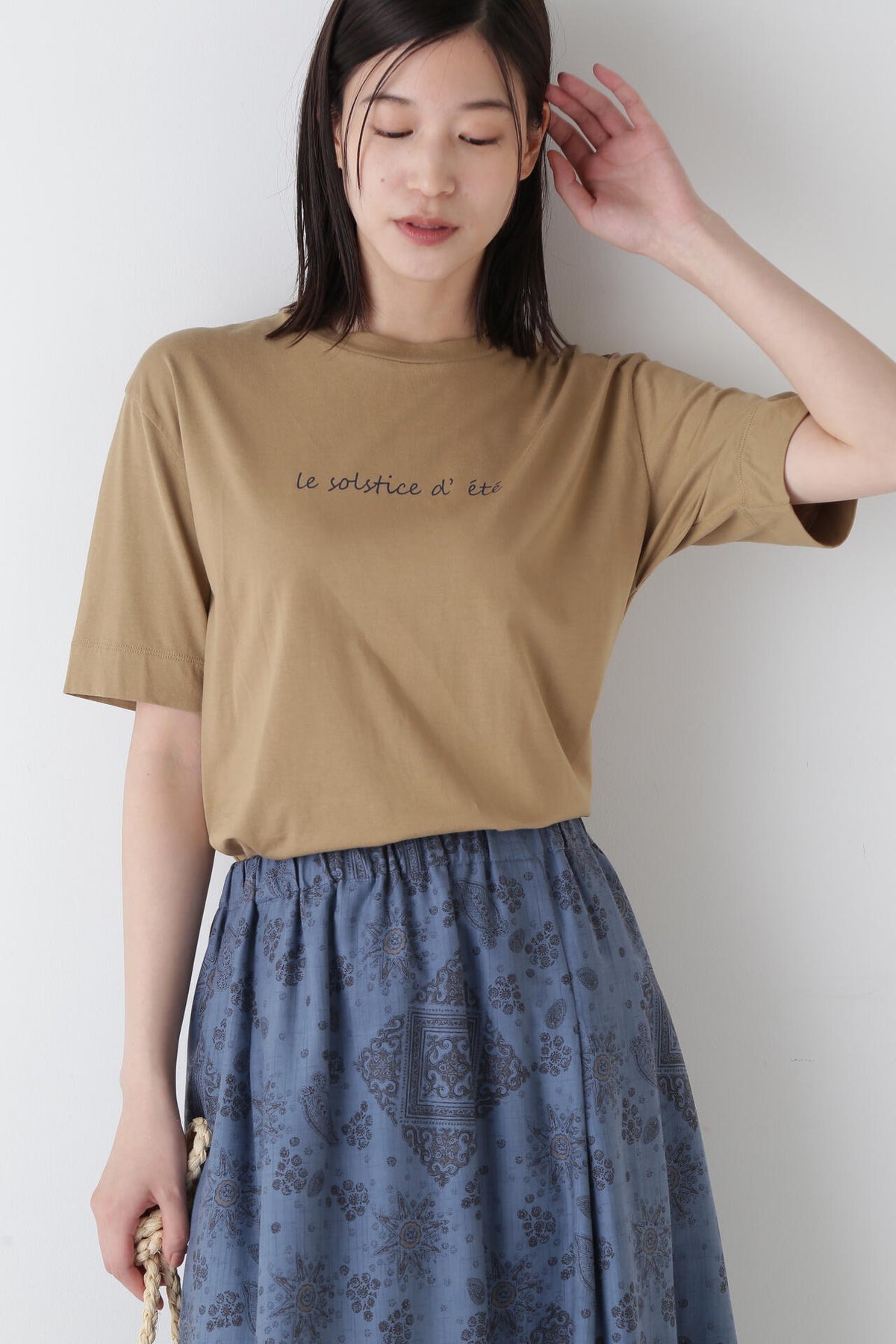 メッセージロゴプリントTシャツ