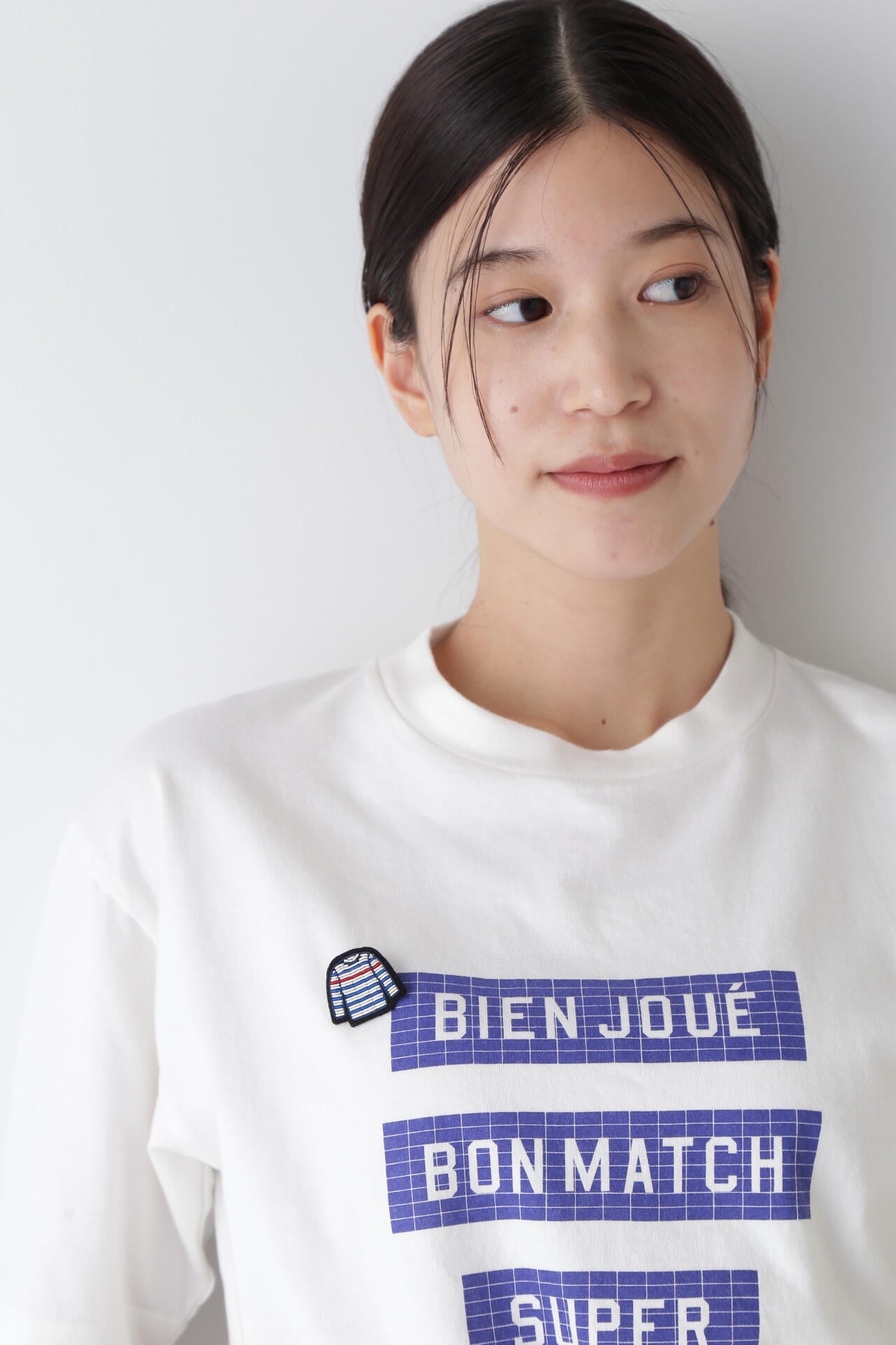 【MACON&LESQUOY】ボーダーTシャツブローチ