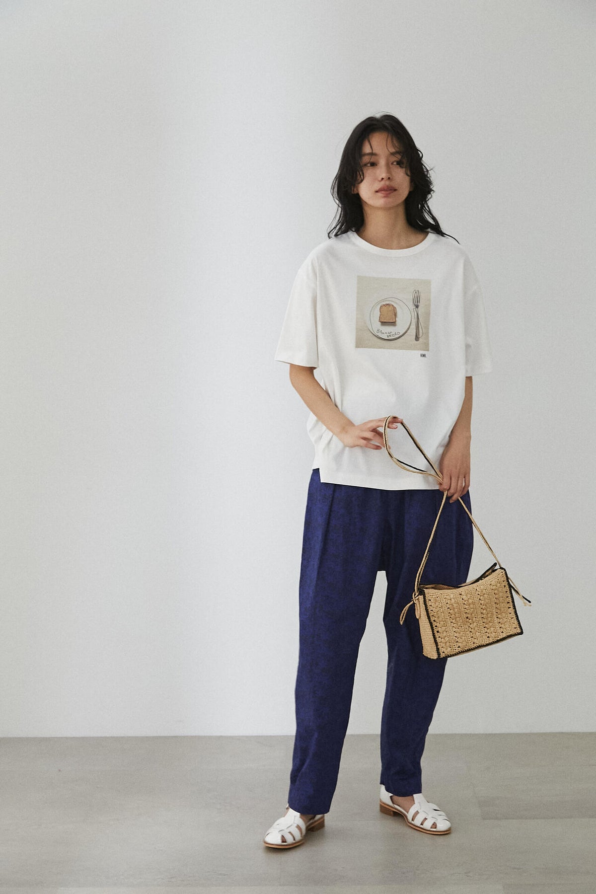 【香菜子】OGコッコラボトンプリントTシャツ Lサイズ
