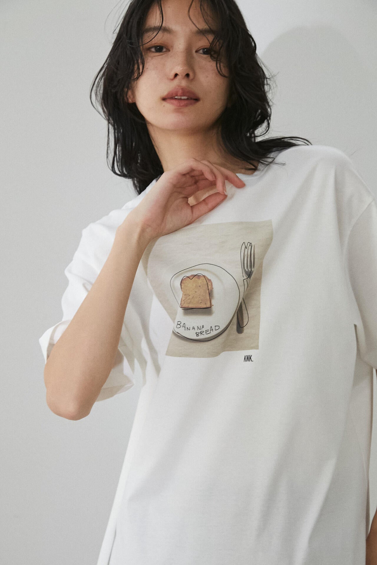 【香菜子】OGコッコラボトンプリントTシャツ Lサイズ