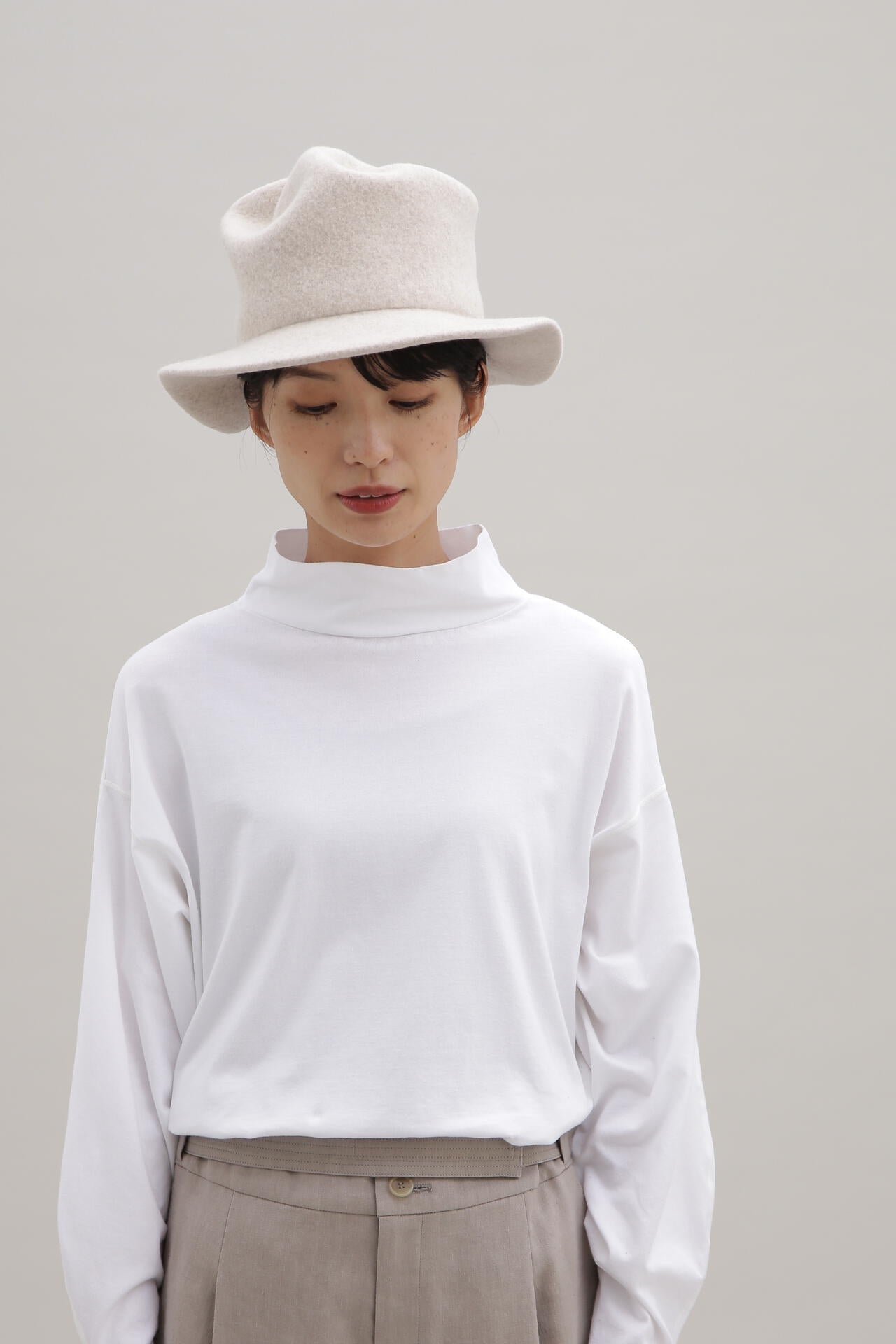 【TERRE】フェルトHAT(PEAK)