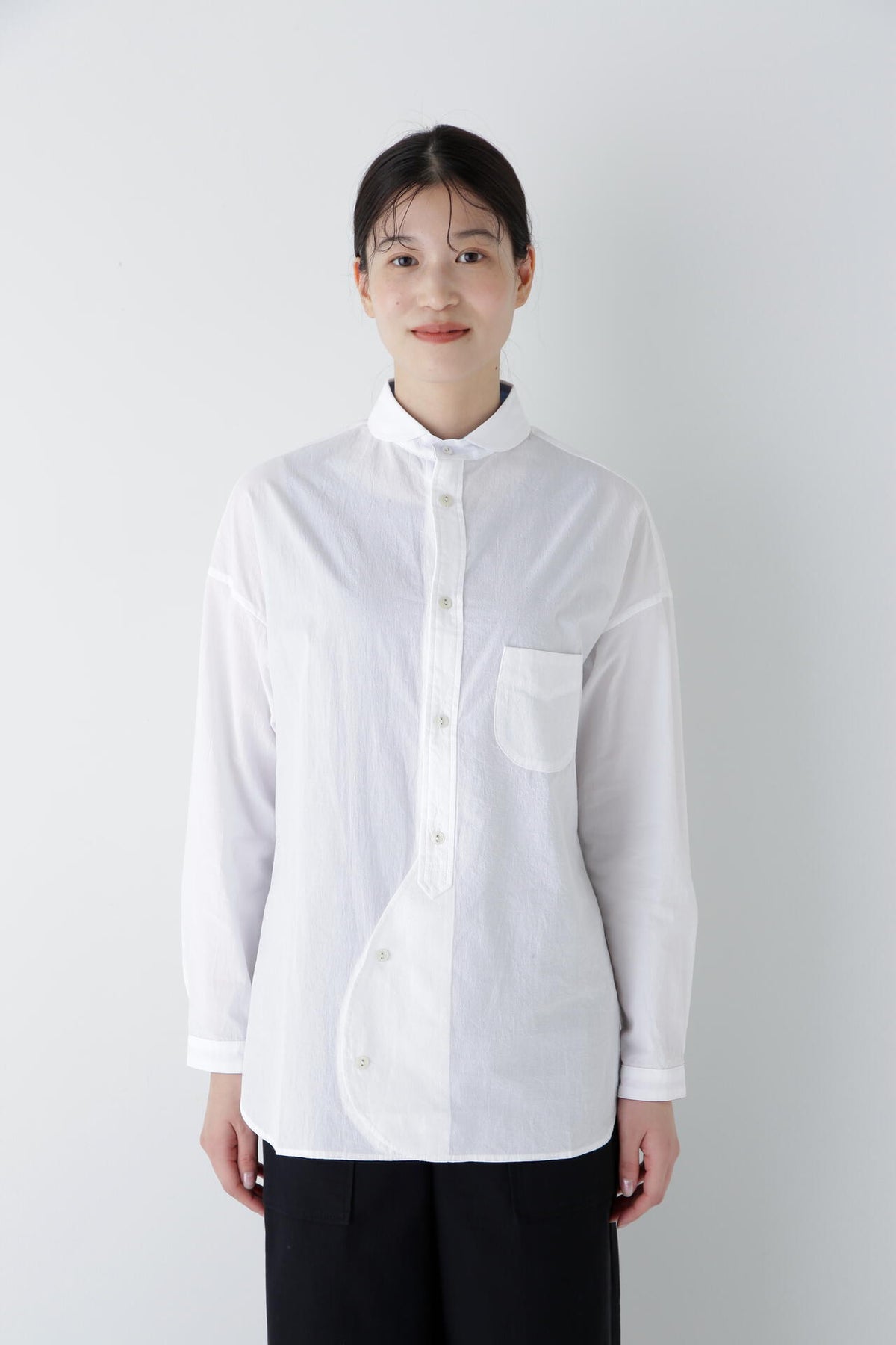 【WEB限定】【NATIC】スモールウェーブボイルブラウス