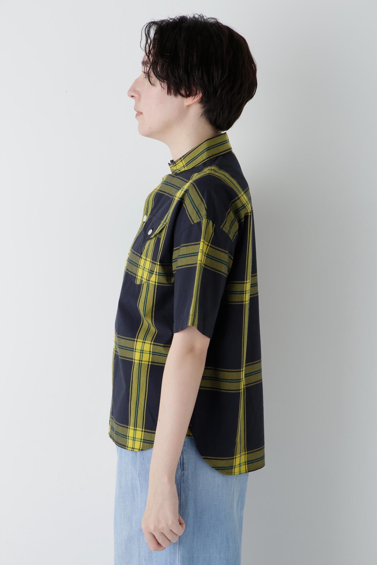 【WEB限定】【NATIC】タイプライタービッグチェックブラウス