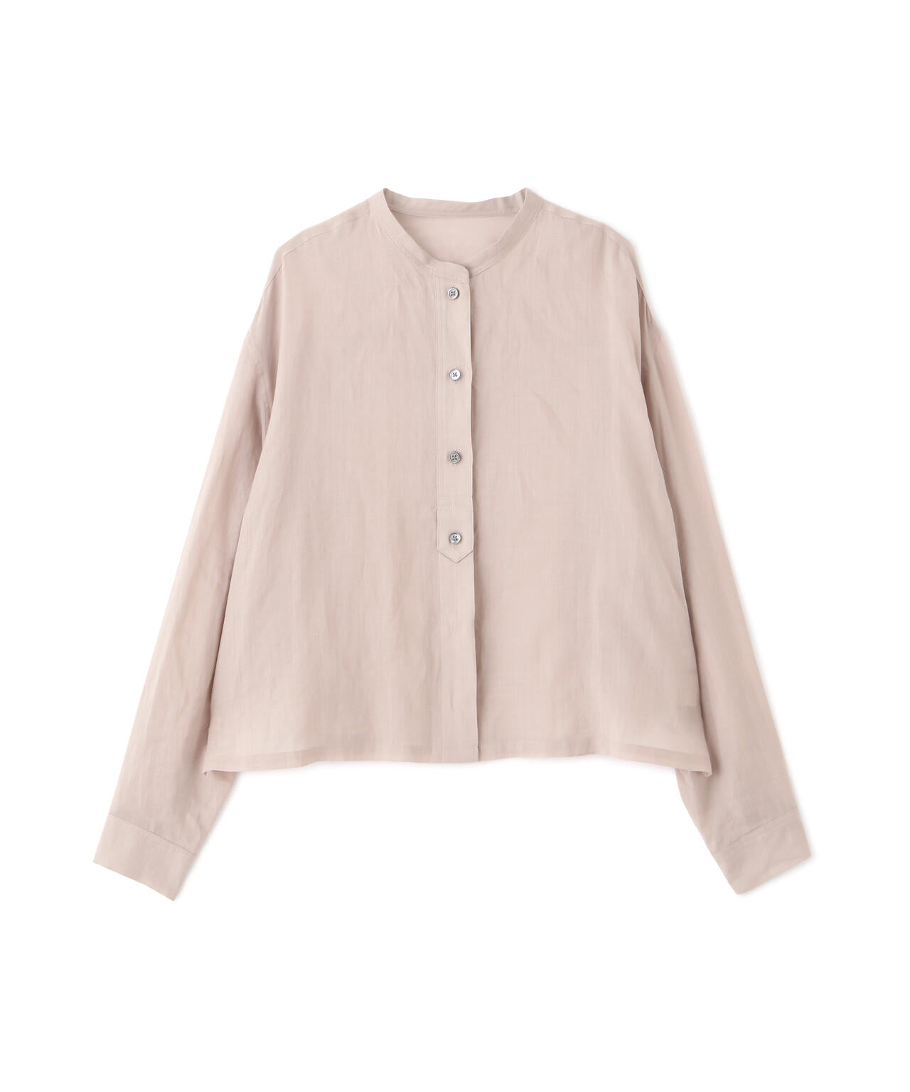 ラミーバンドカラーシャツブラウス