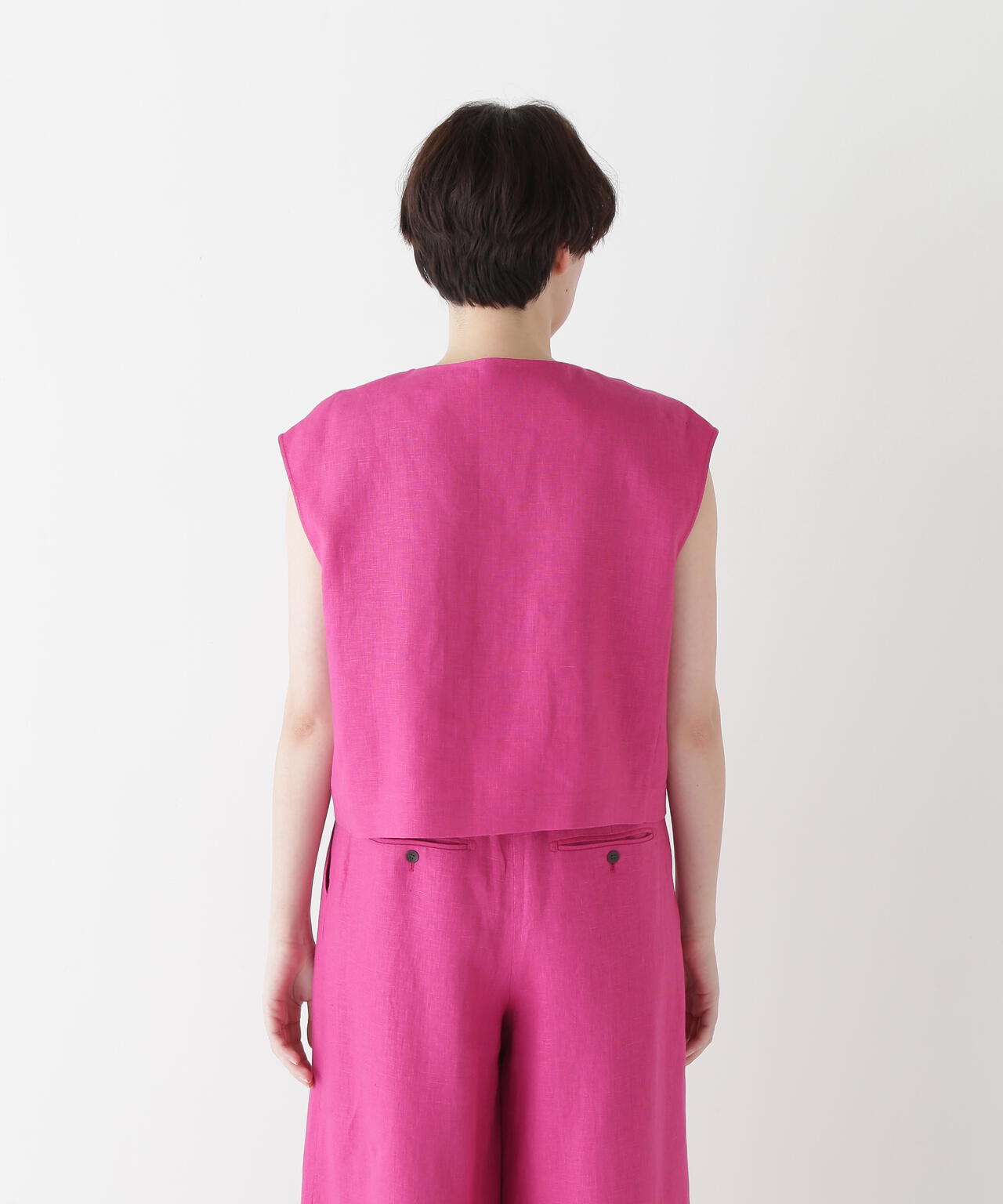 【WEB・一部店舗限定】リネンボックスブラウス