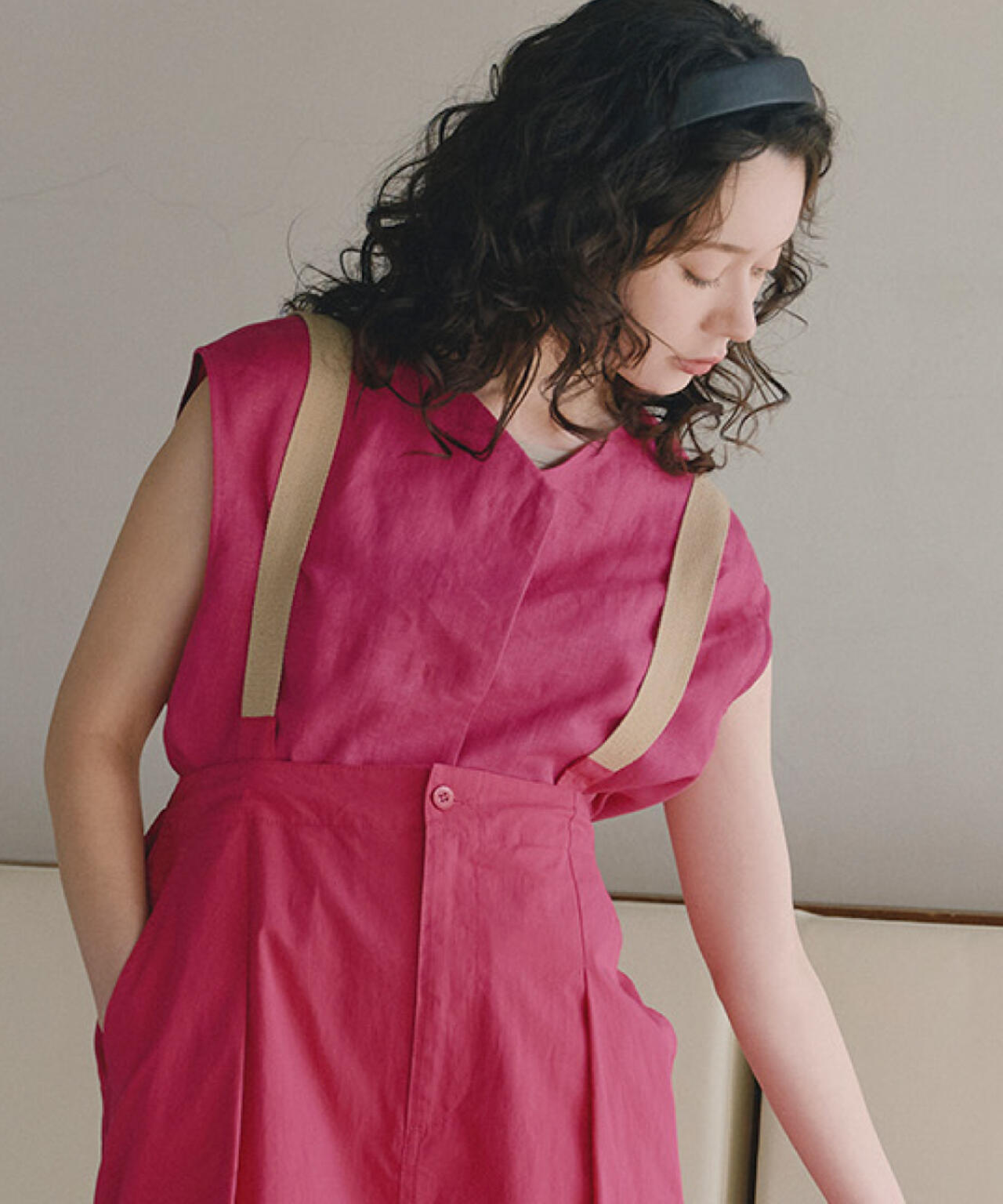 【WEB・一部店舗限定】リネンボックスブラウス