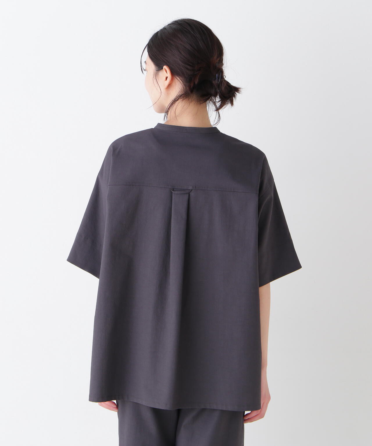 【UVカット・接触冷感】クールマックス混オーバーブラウス