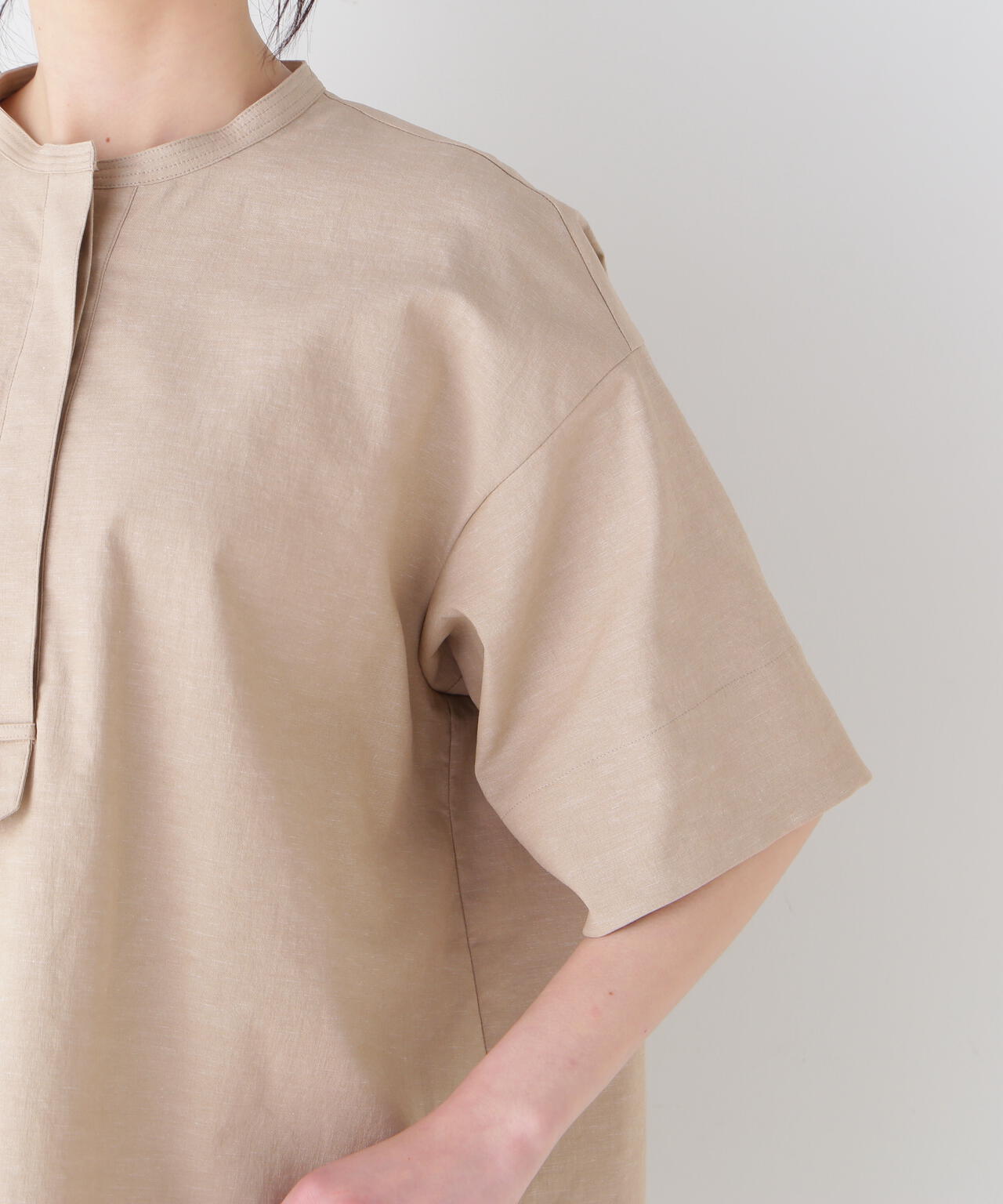 【UVカット・接触冷感】クールマックス混オーバーブラウス