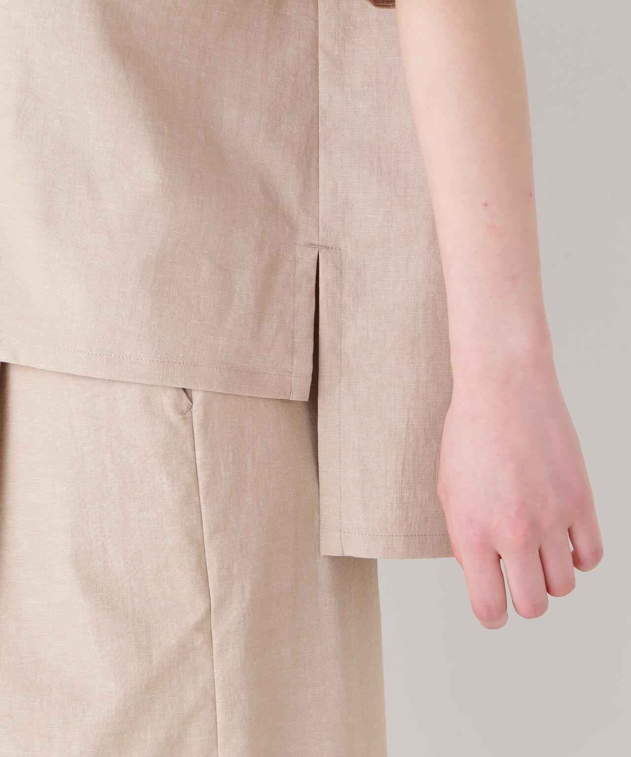 【UVカット・接触冷感】クールマックス混オーバーブラウス