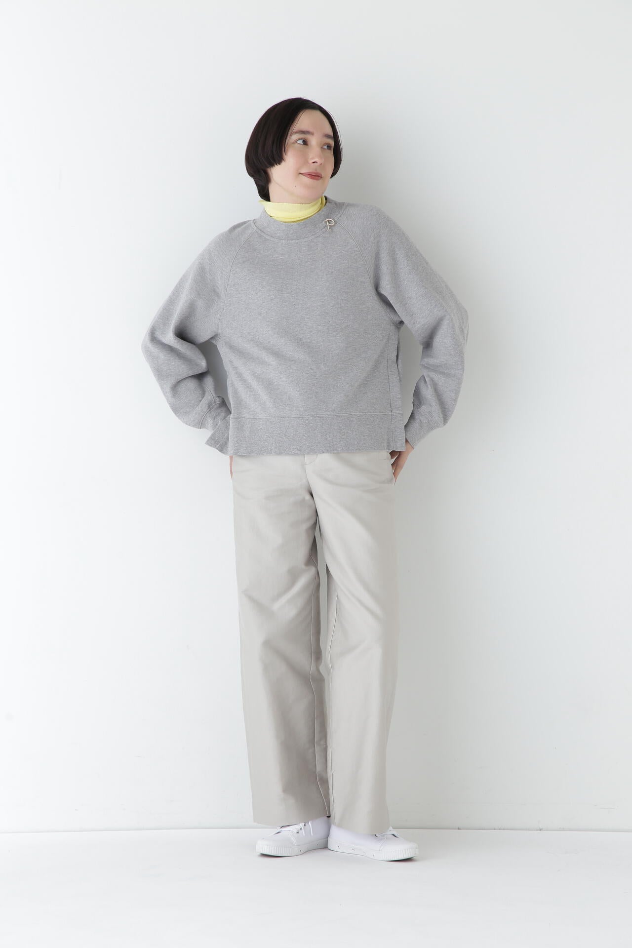 OGライトモールスキンセミワイドパンツ