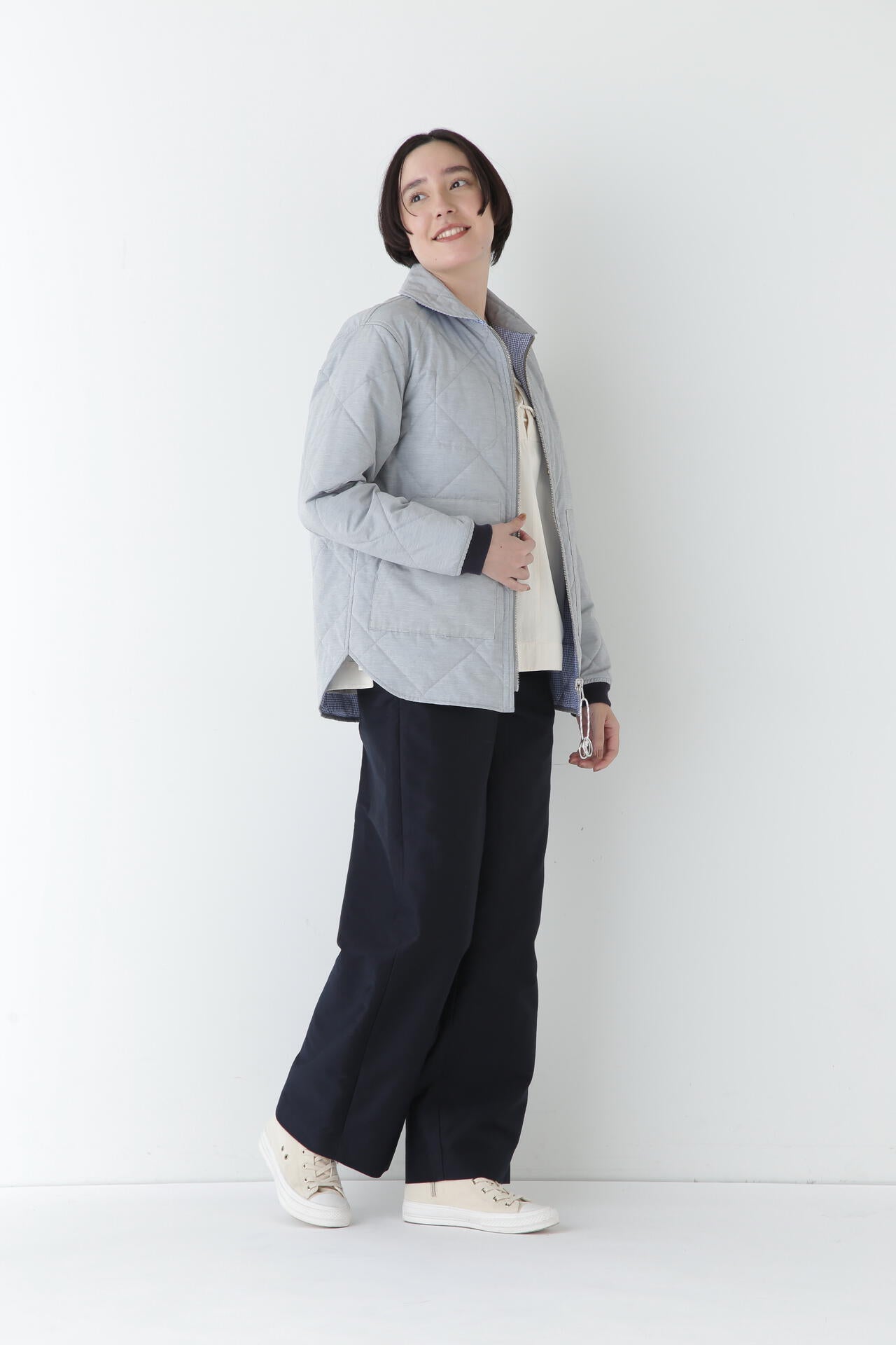 OGライトモールスキンセミワイドパンツ