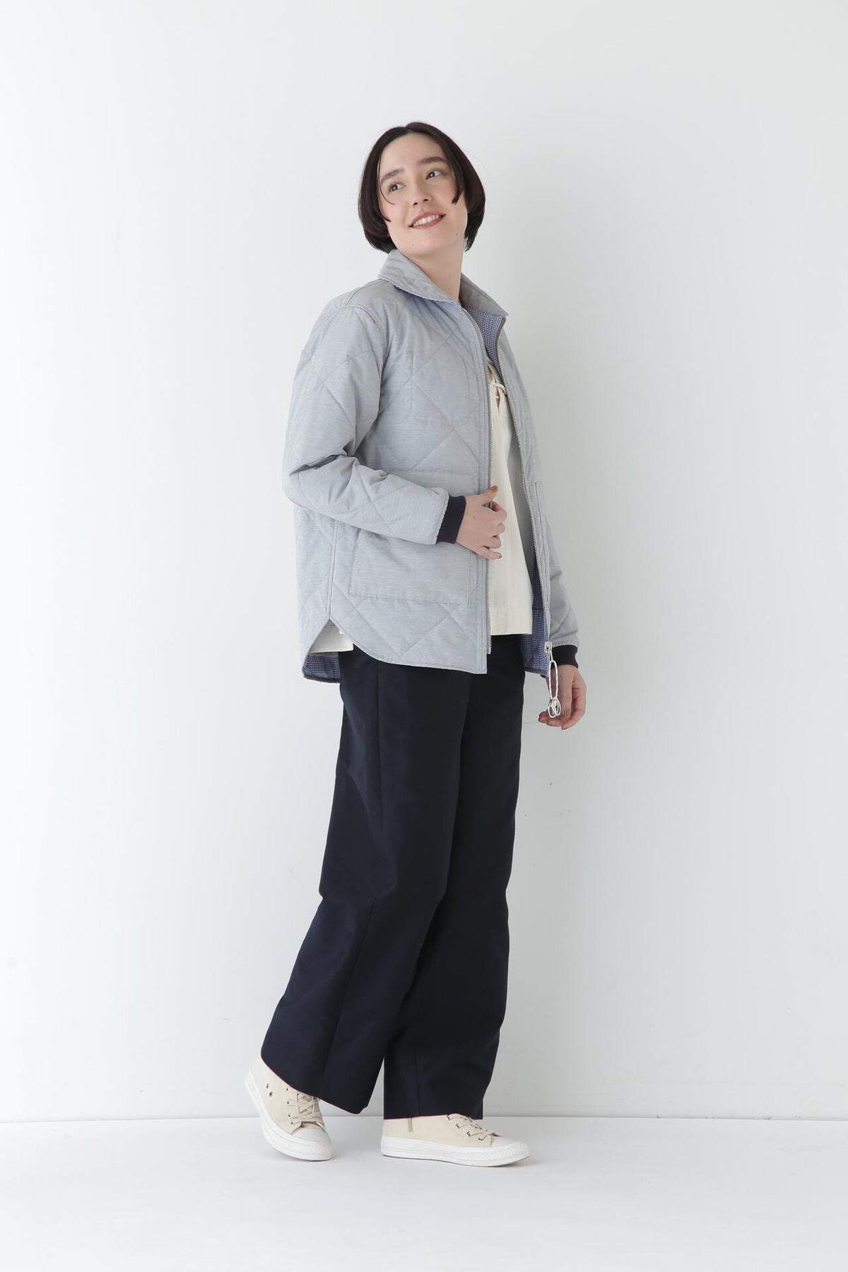 OGライトモールスキンセミワイドパンツ