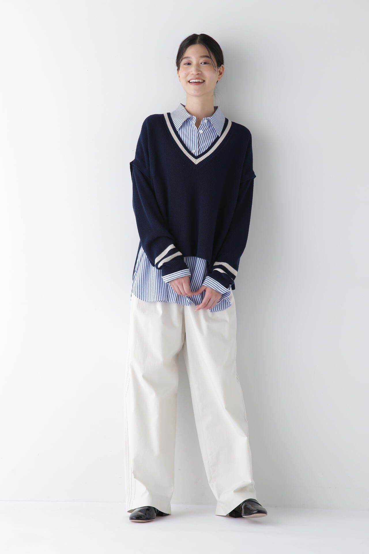 OGC/キュプラ2タックイージーセミワイドパンツ