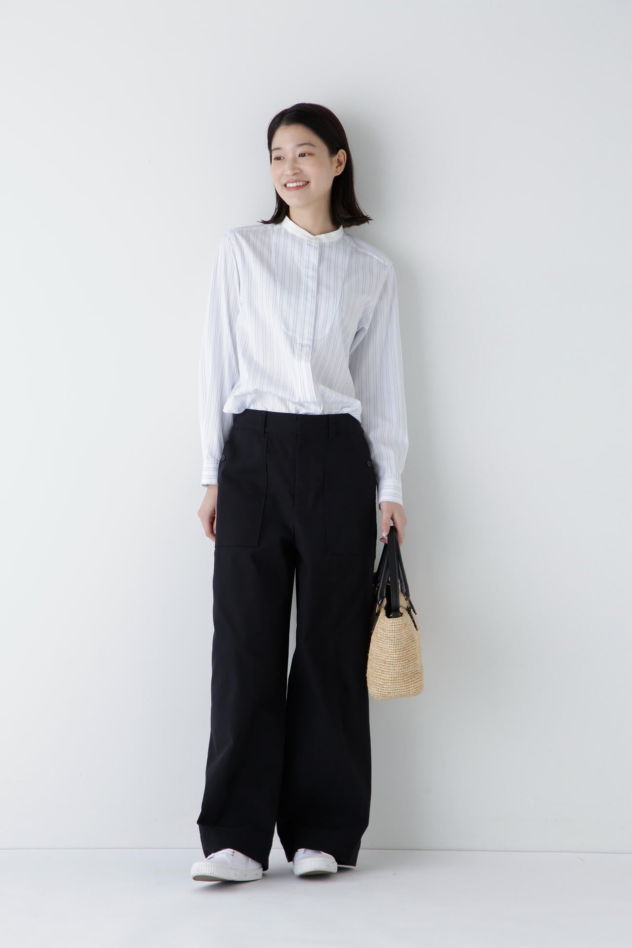 【WEB限定サイズ】コードストレッチベイカーセミワイドパンツ