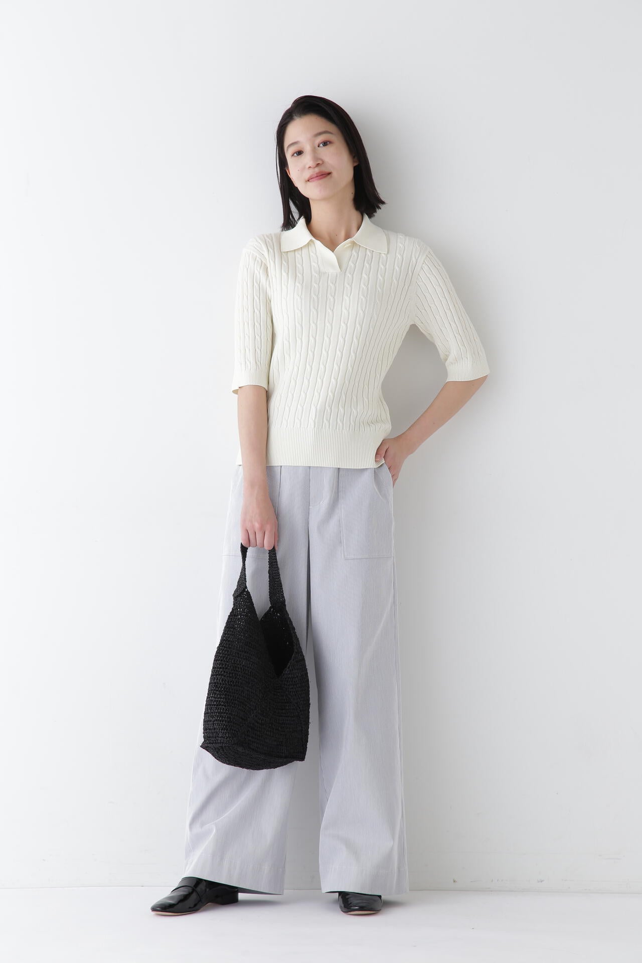 【WEB限定サイズ】コードストレッチベイカーセミワイドパンツ
