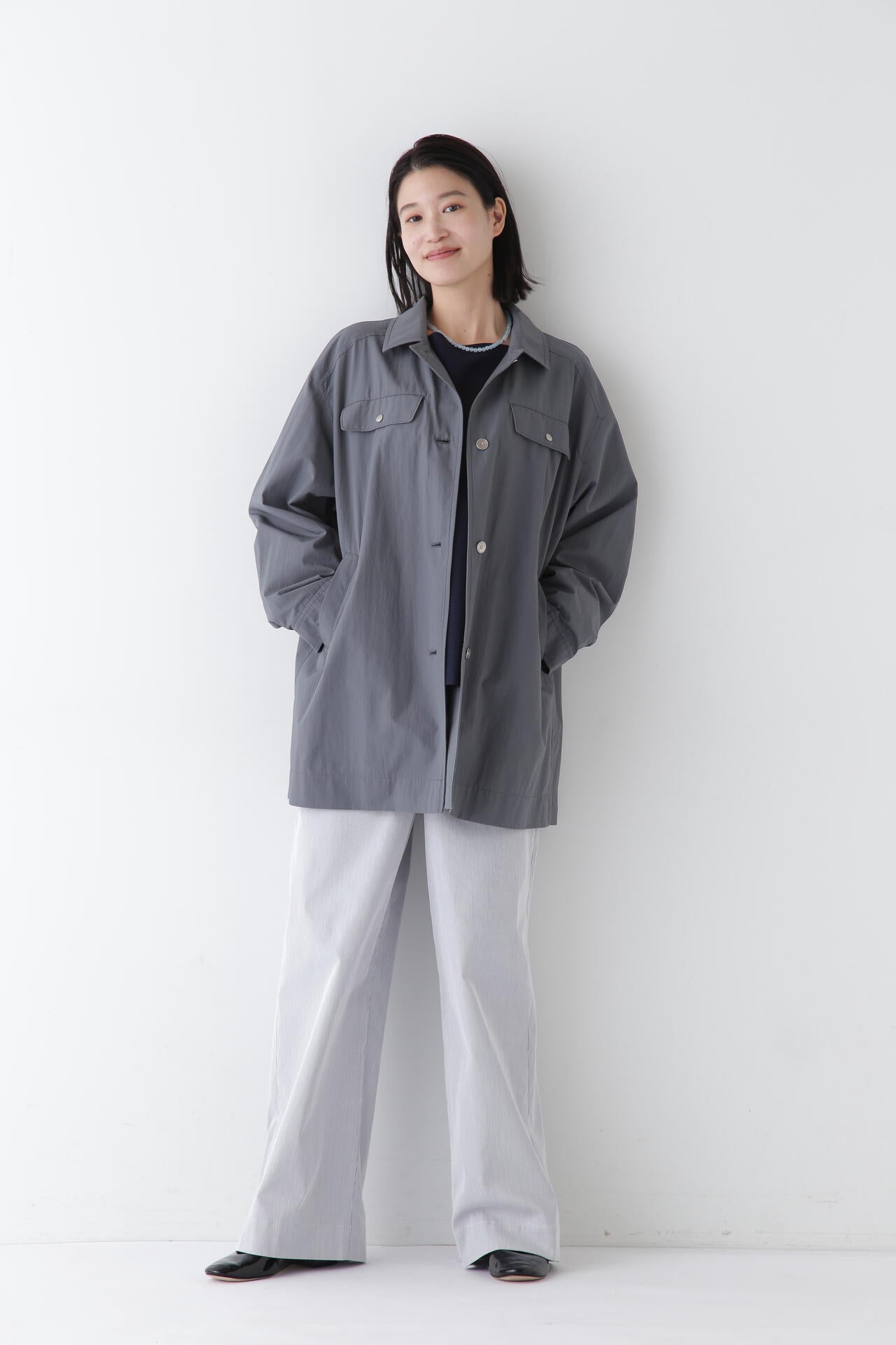 【WEB限定サイズ】コードストレッチベイカーセミワイドパンツ
