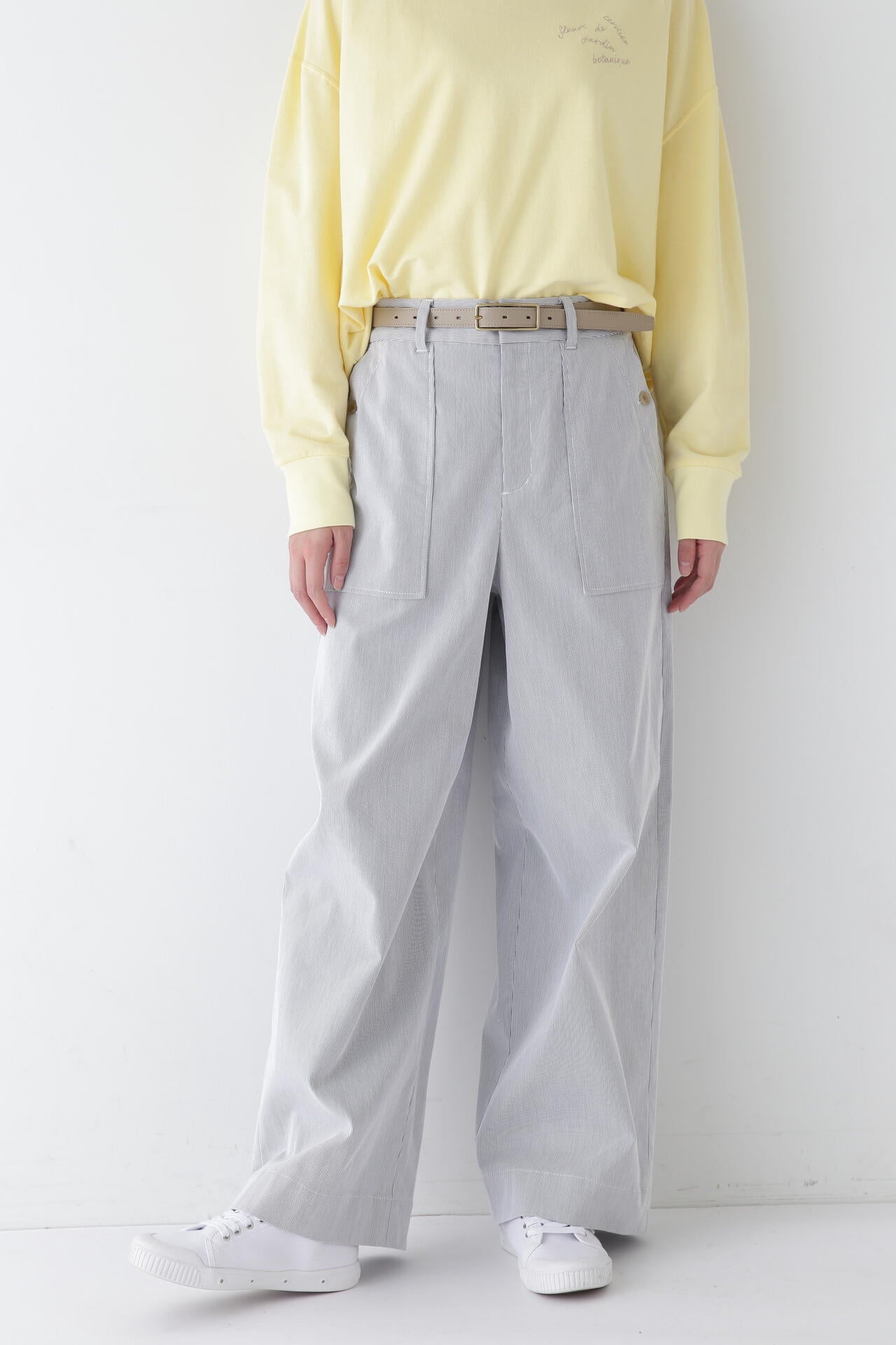 【WEB限定サイズ】コードストレッチベイカーセミワイドパンツ