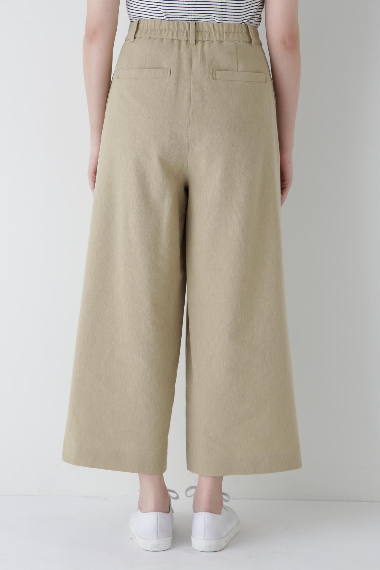 コットンポリレーヨンリネンマリンパンツ