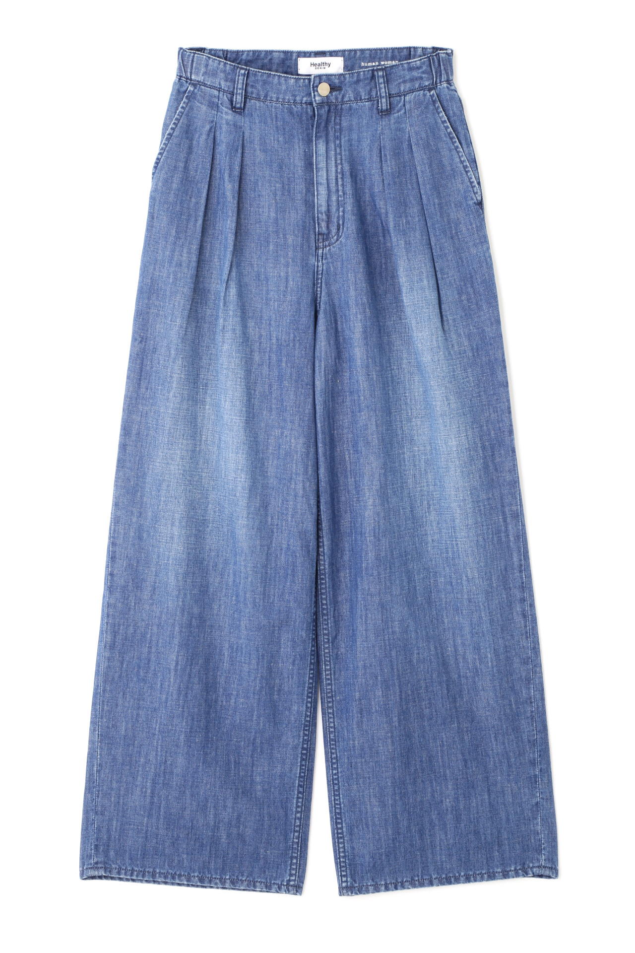 【Healthy DENIMコラボ】タックワイドデニムパンツ