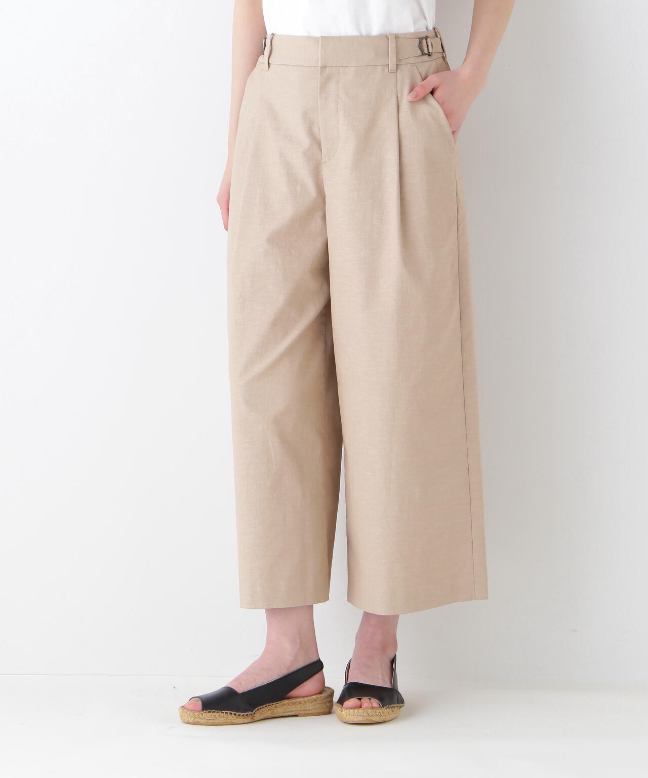 【UVカット・接触冷感】クールマックス混ガウチョパンツ