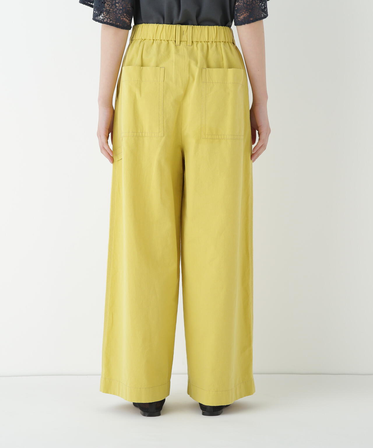 コットンリネンウェザー近江晒シェフパンツ