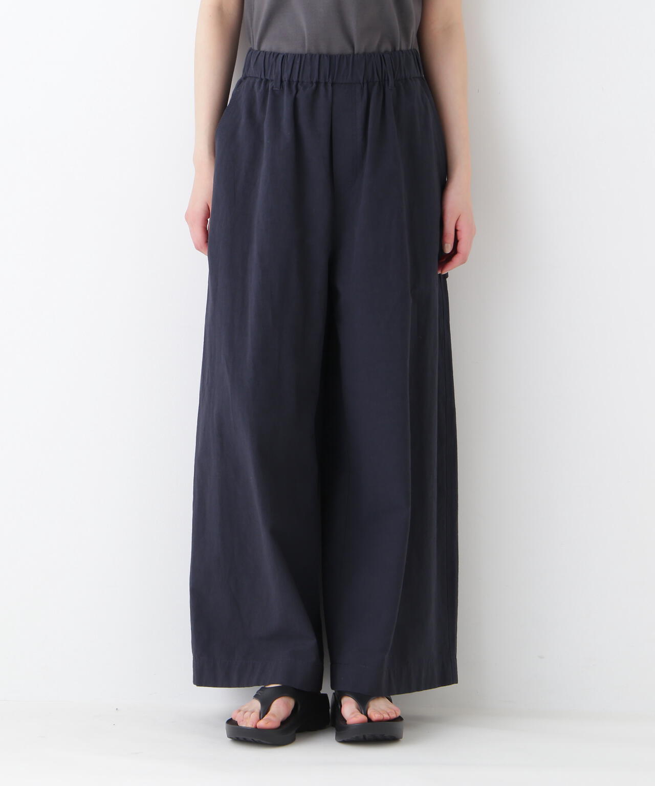 コットンリネンウェザー近江晒シェフパンツ