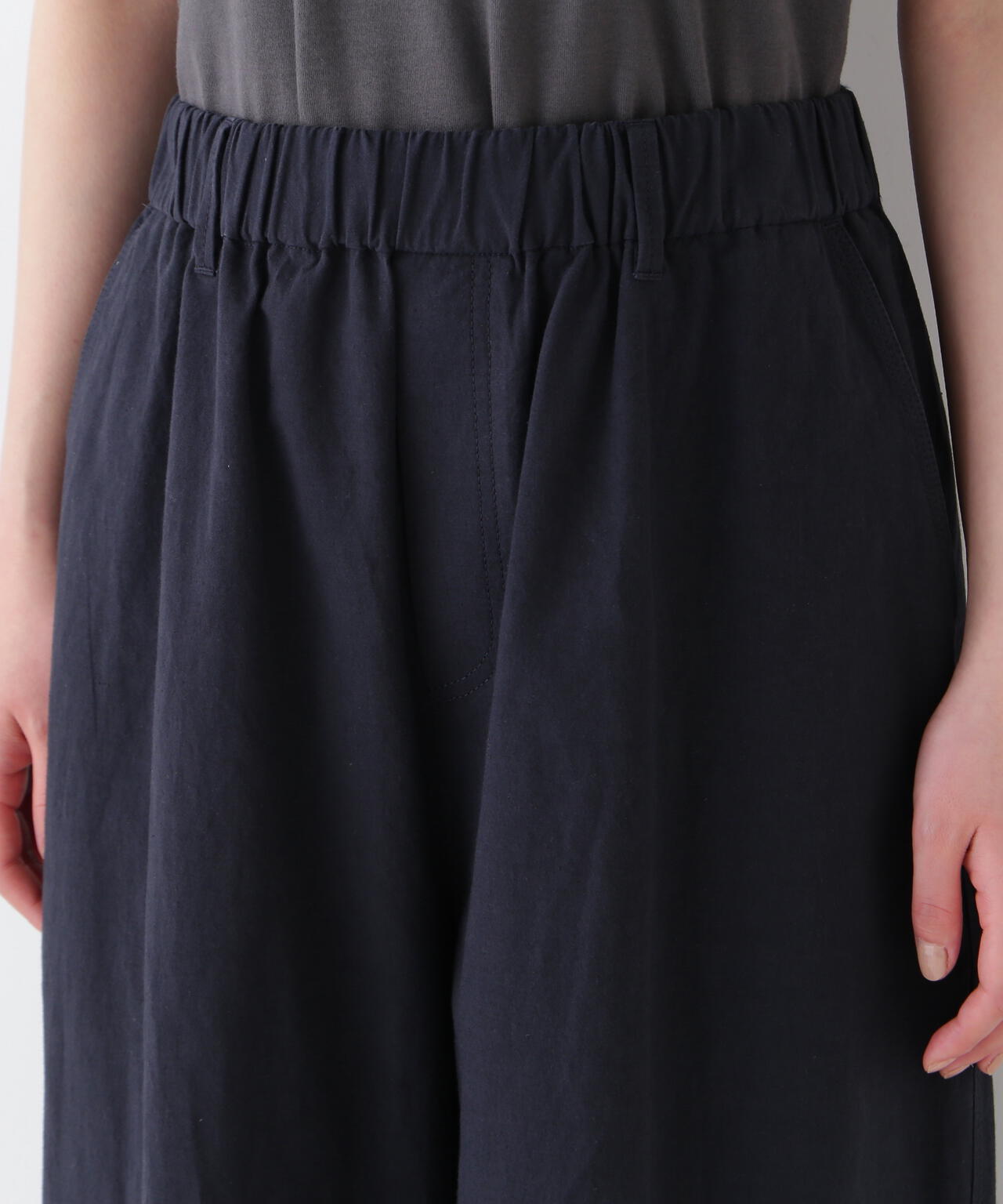 コットンリネンウェザー近江晒シェフパンツ