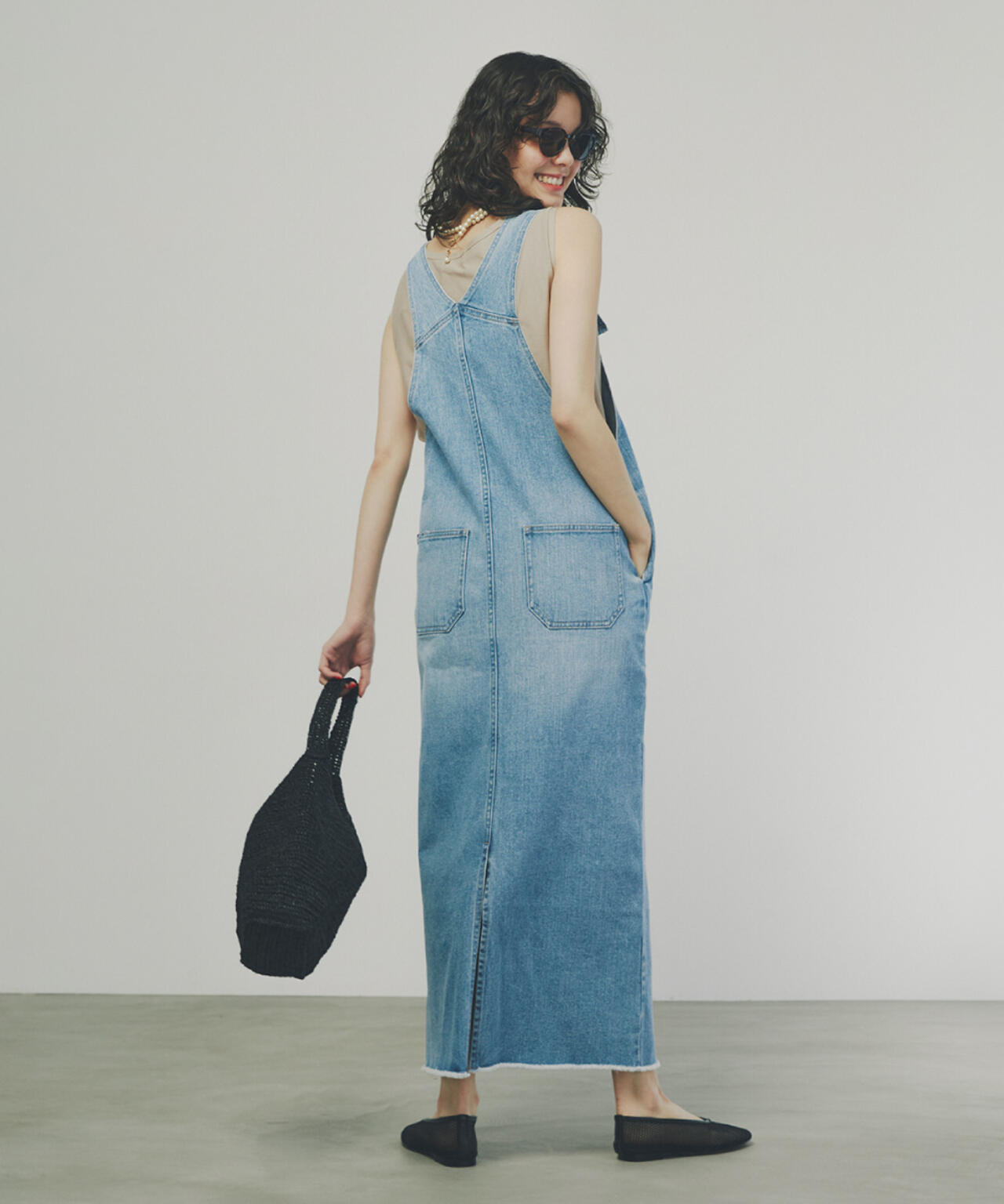 【Healthy DENIMコラボ】アイラインサロペット