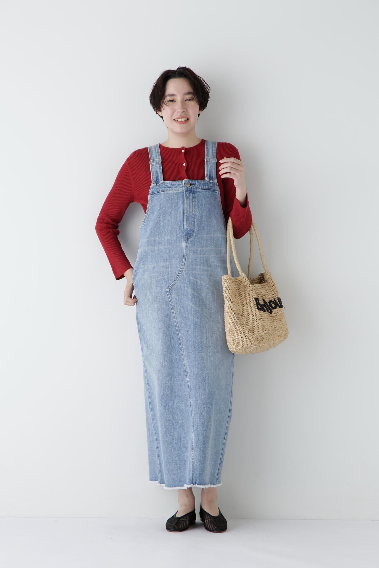 【Healthy DENIMコラボ】アイラインサロペット