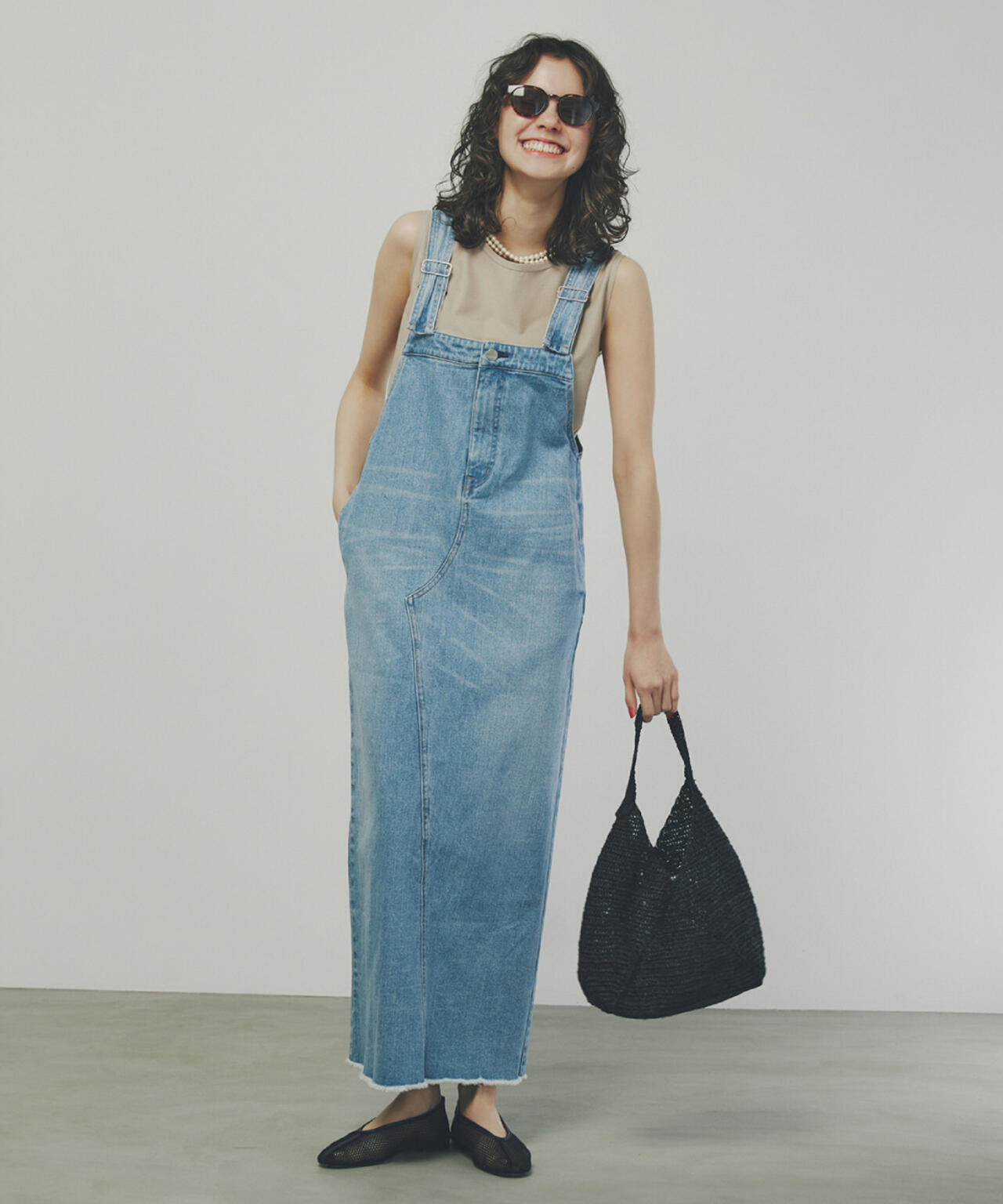 【Healthy DENIMコラボ】アイラインサロペット