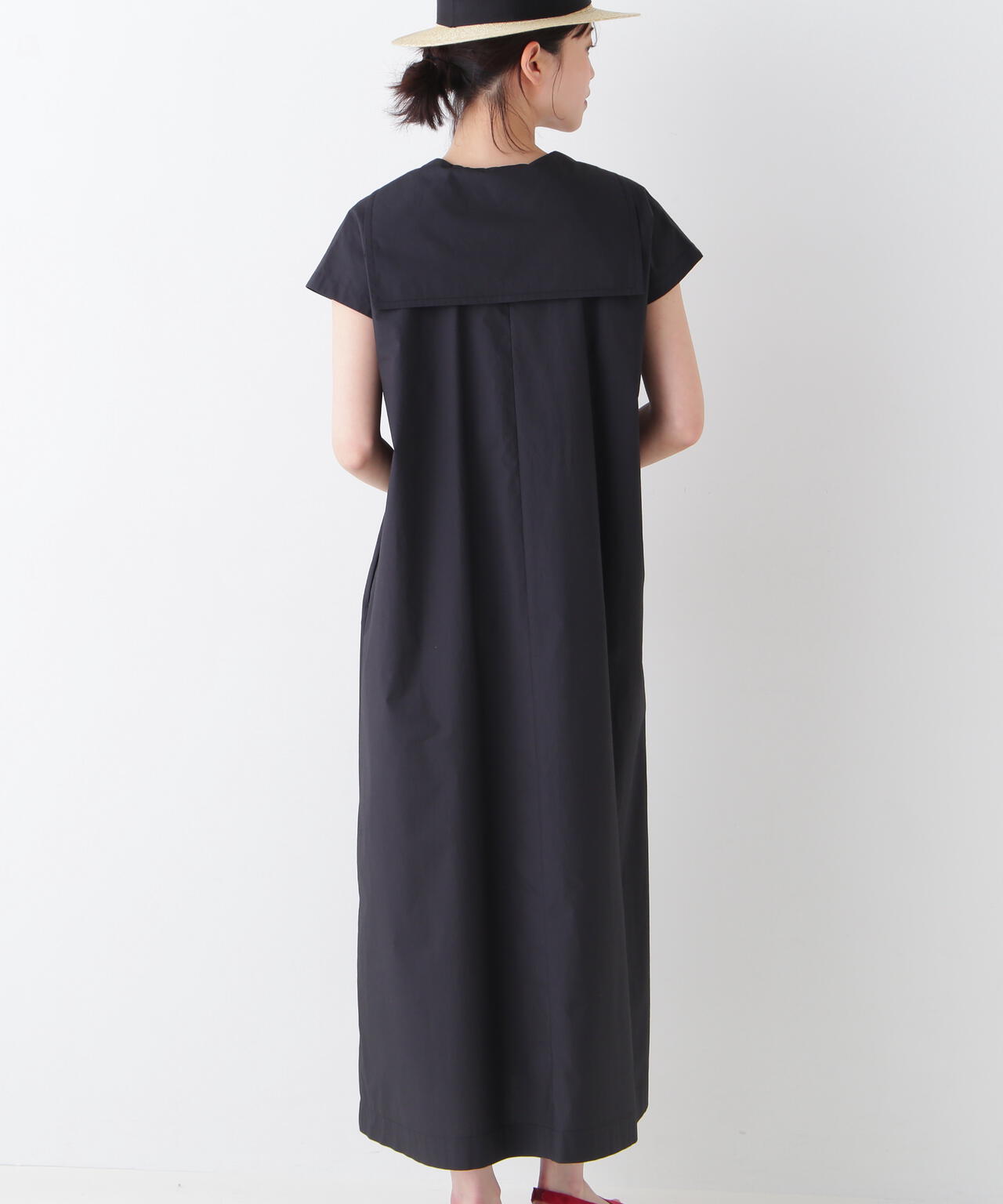 タイプライター天日干しワッシャーワンピース