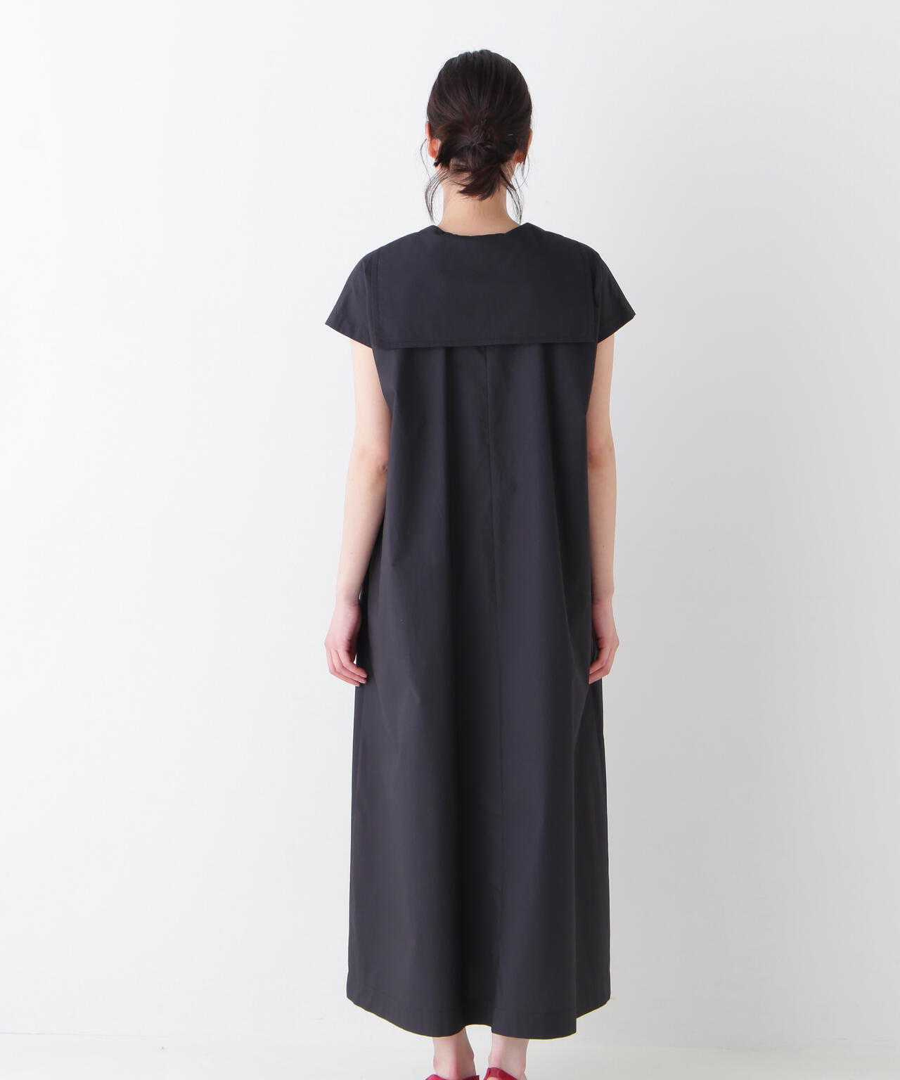 タイプライター天日干しワッシャーワンピース