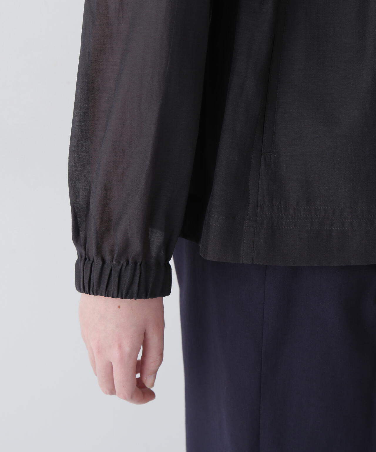 シアータフタユーティリティノーカラージャケット