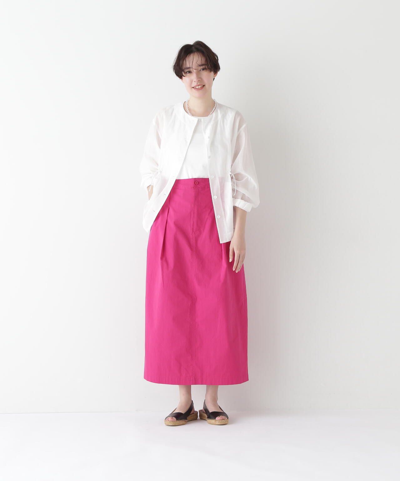 シアータフタユーティリティノーカラージャケット