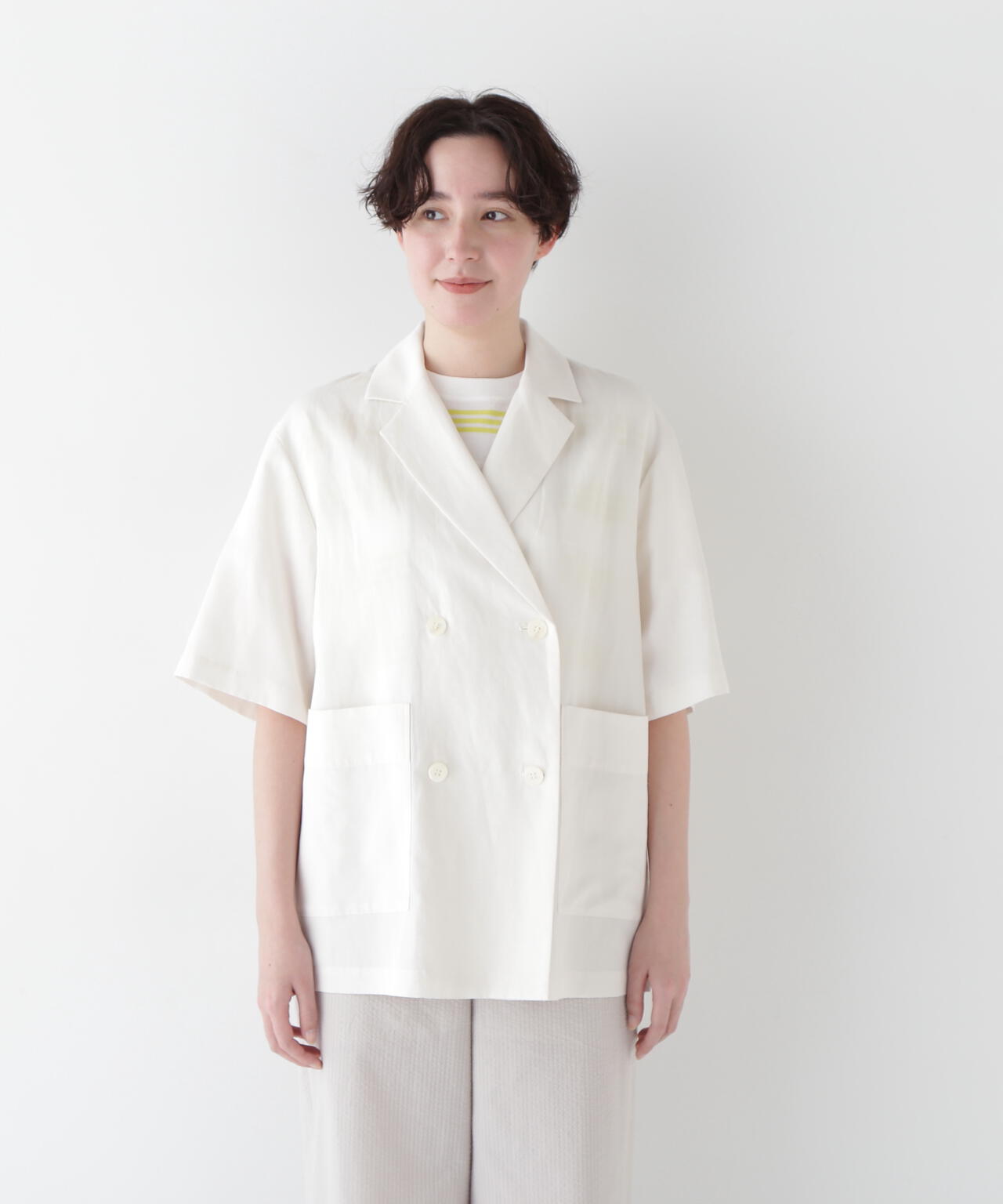 R/C麻ライトタッサータンブラージャケット