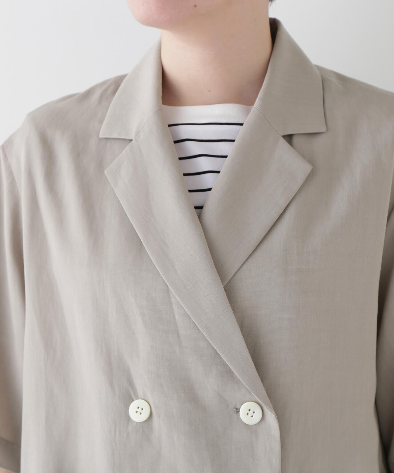 R/C麻ライトタッサータンブラージャケット