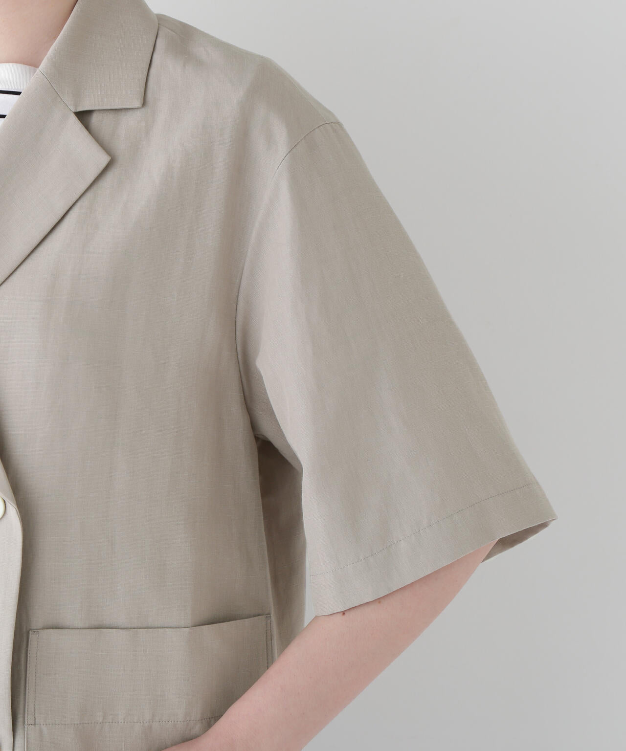 R/C麻ライトタッサータンブラージャケット