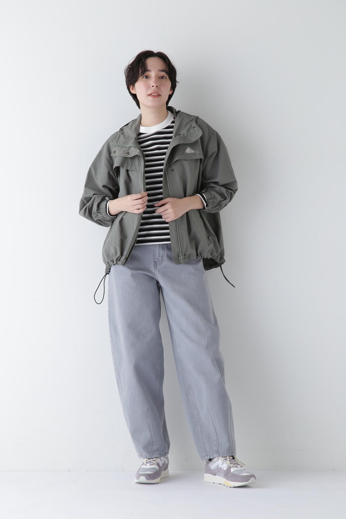 ボーダーボックスTシャツ