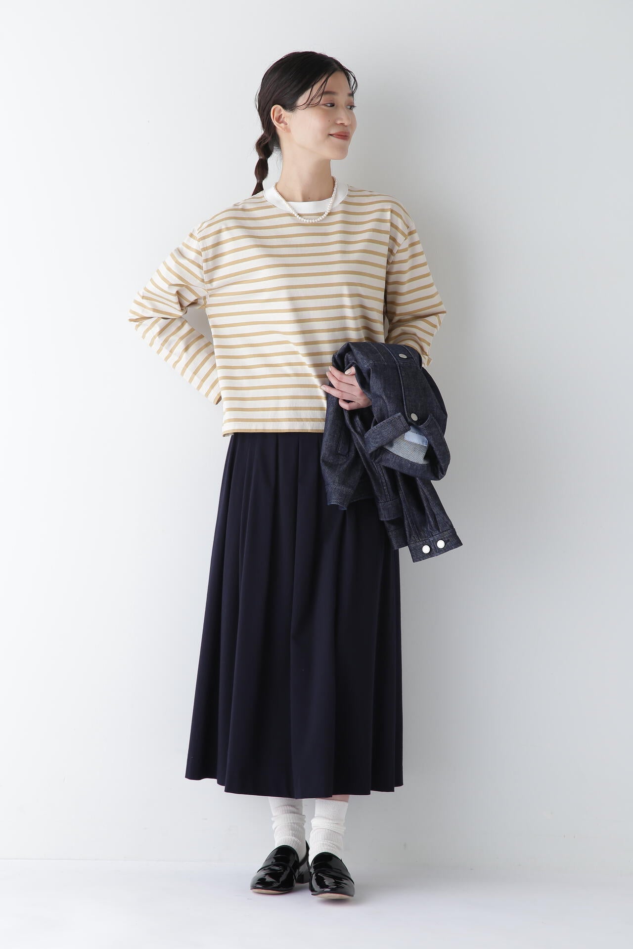 ボーダーボックスTシャツ