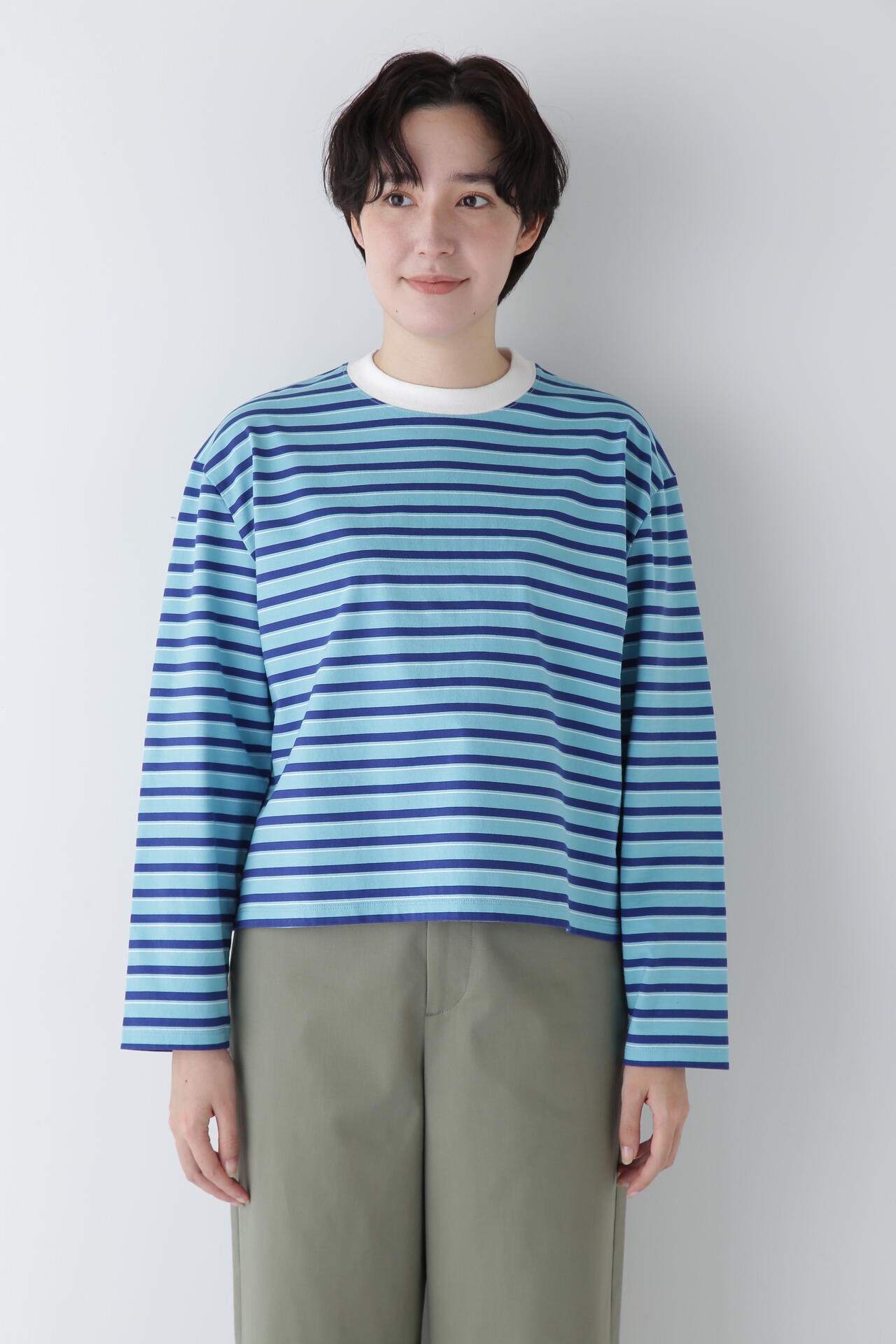 ボーダーボックスTシャツ